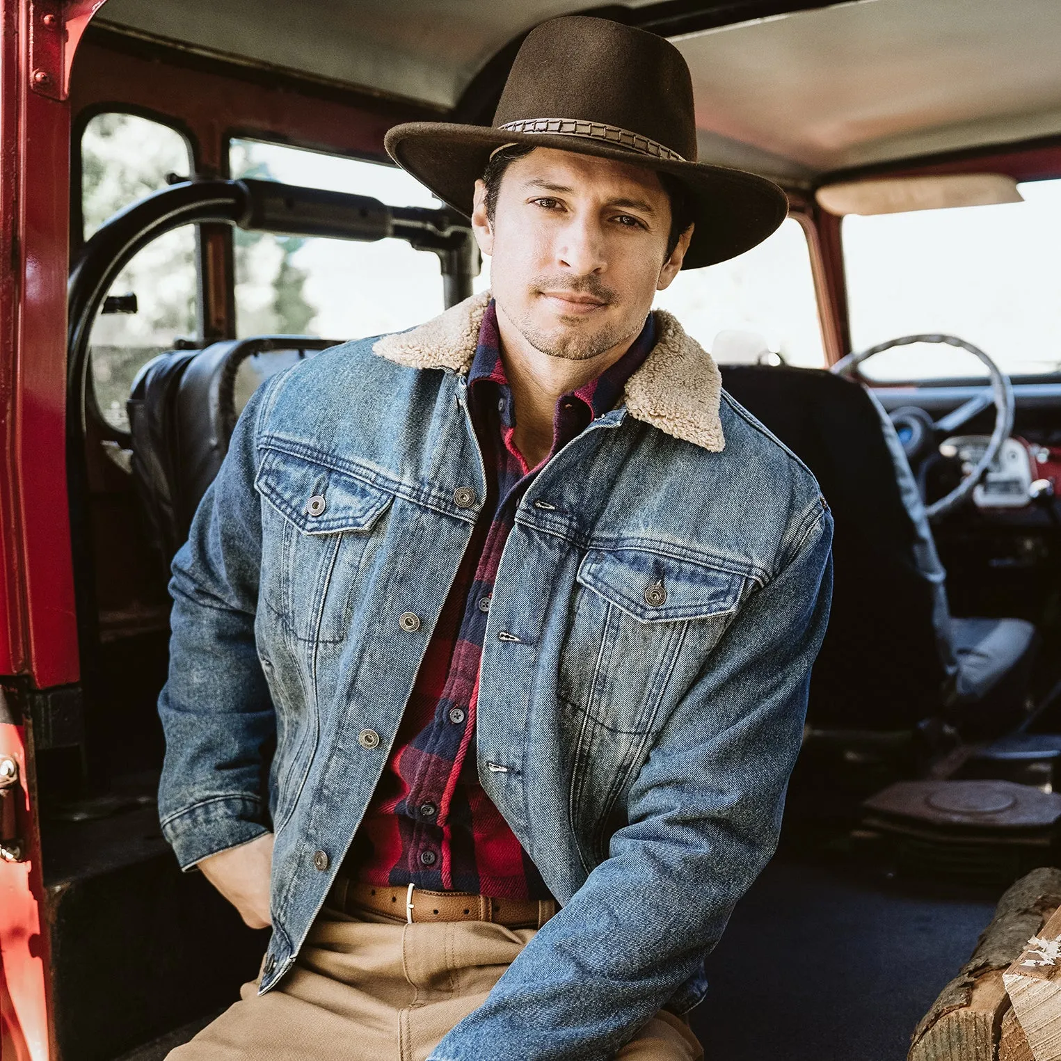 Denim Sherpa Jacket -STETSON