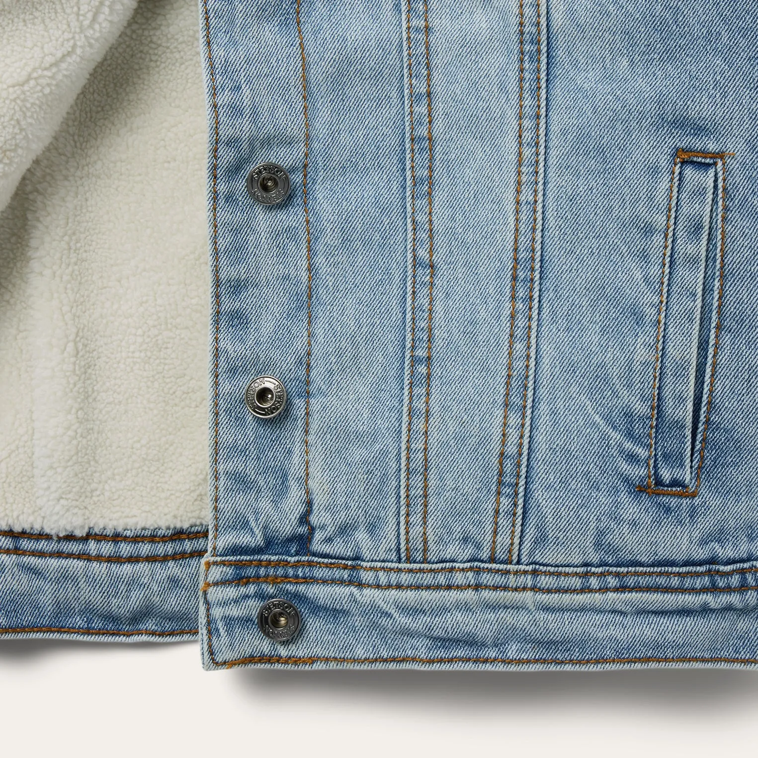 Denim Sherpa Lined Jacket -STETSON
