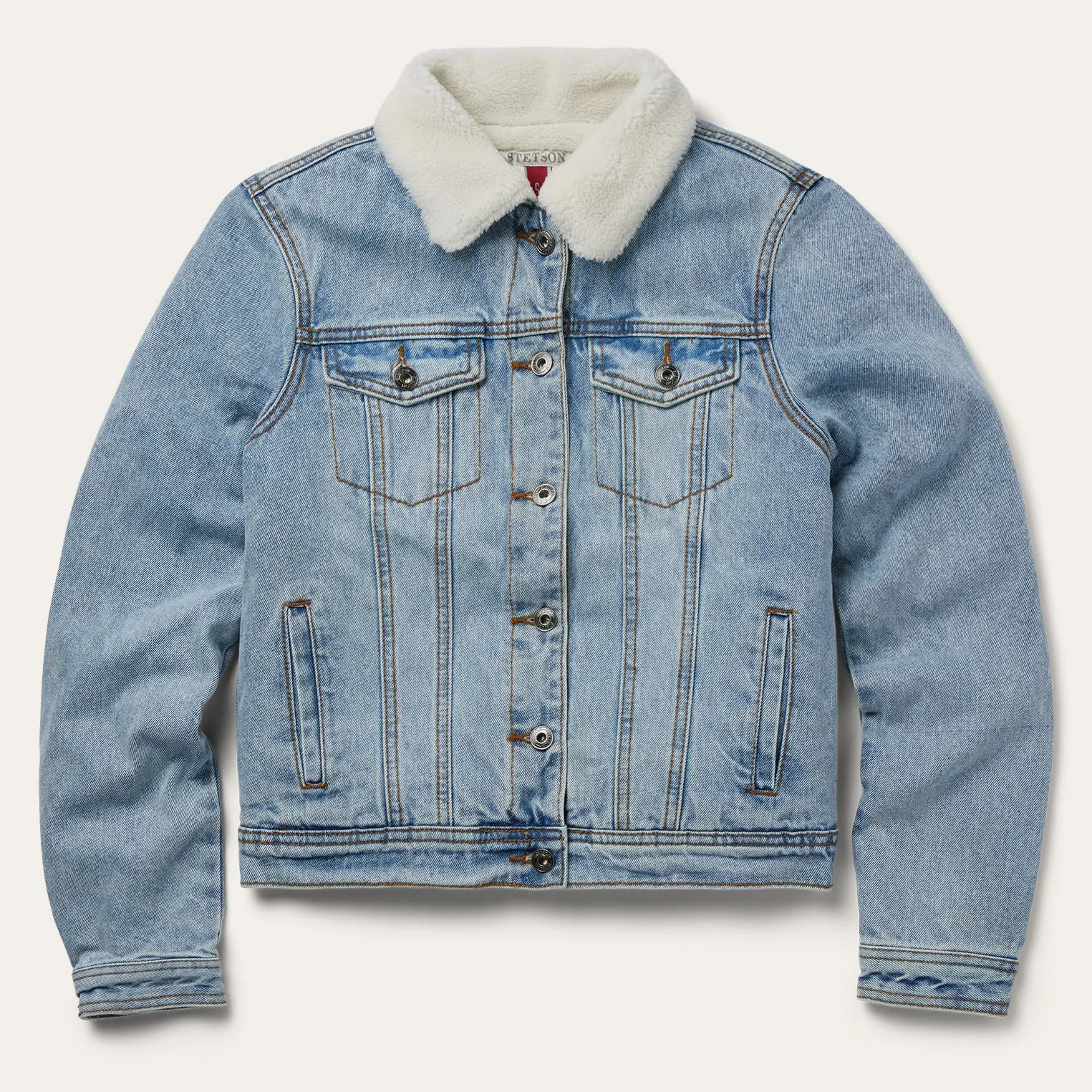 Denim Sherpa Lined Jacket -STETSON