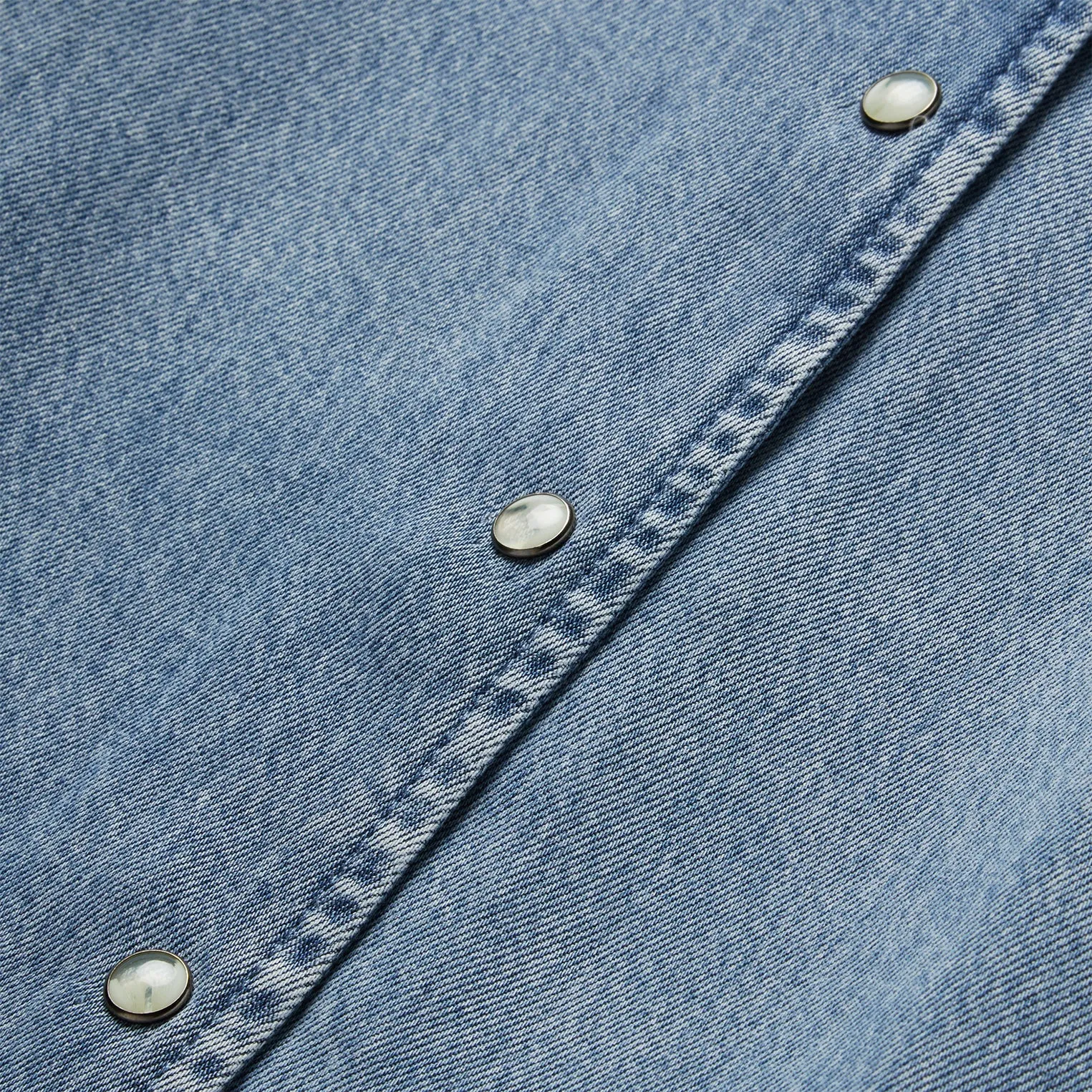 Denim Snap Front Blouse -STETSON
