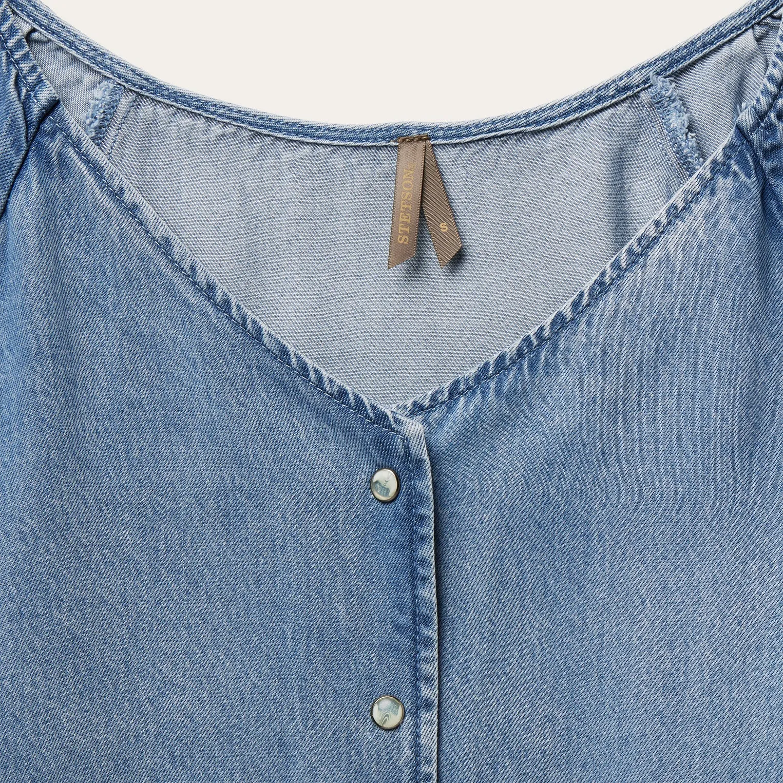 Denim Snap Front Blouse -STETSON