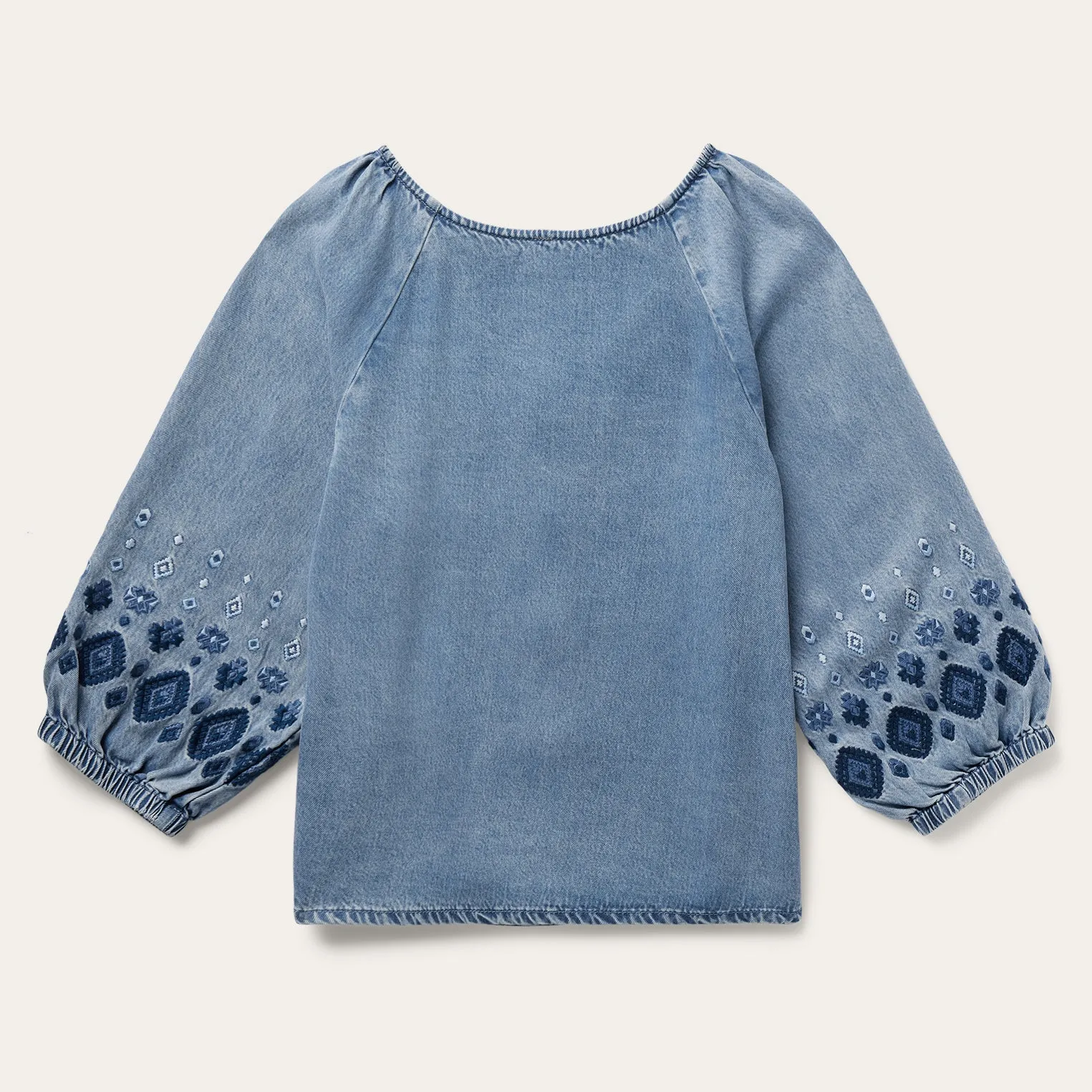 Denim Snap Front Blouse -STETSON