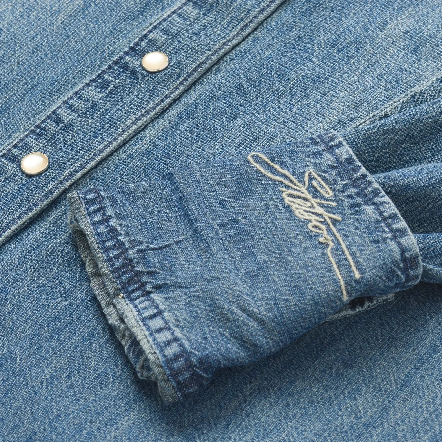 Denim Snap Front Western Shirt -STETSON