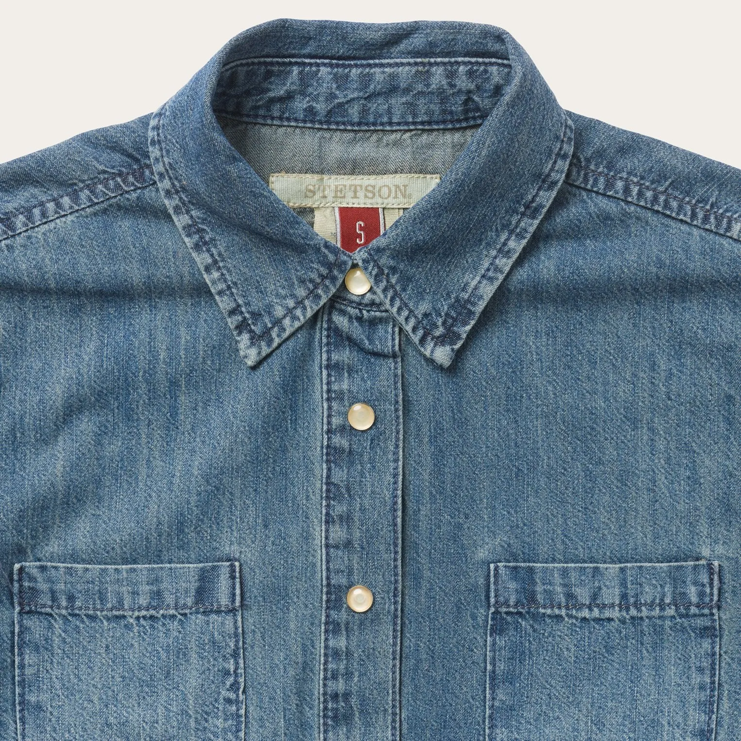 Denim Snap Front Western Shirt -STETSON