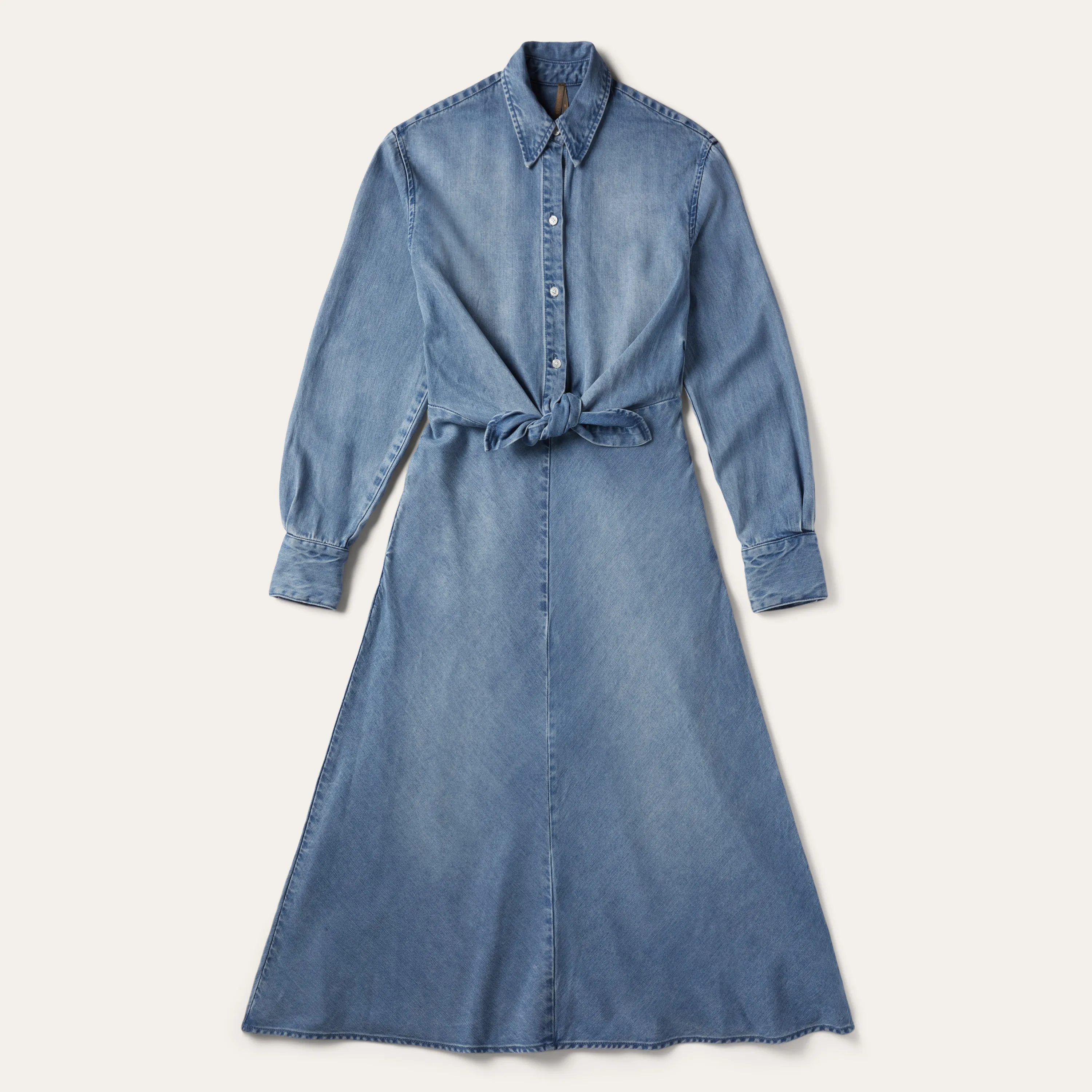 Denim Tie-Front Dress -STETSON