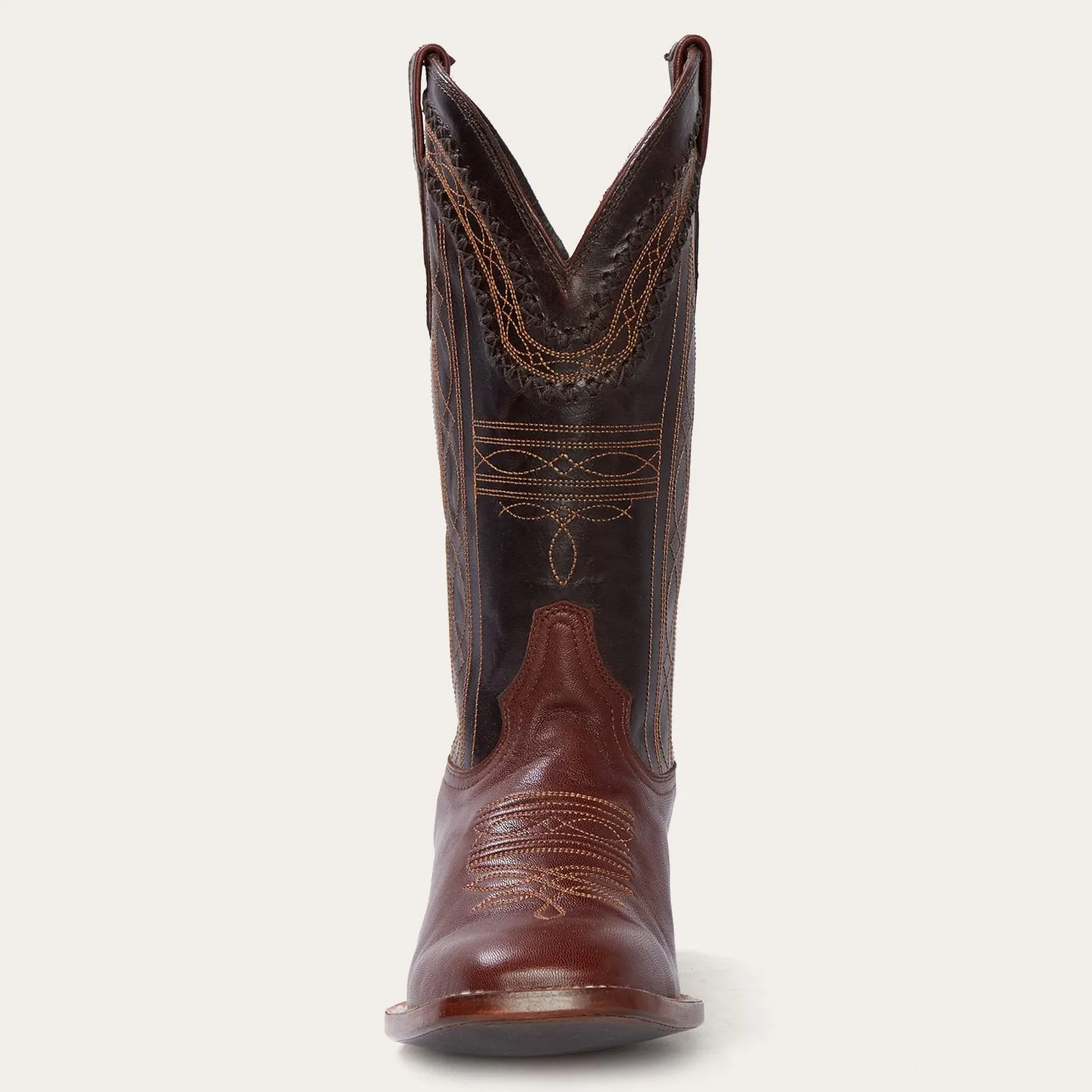 Denver Brown Goat Hand Stitched Cowboy Boot -STETSON