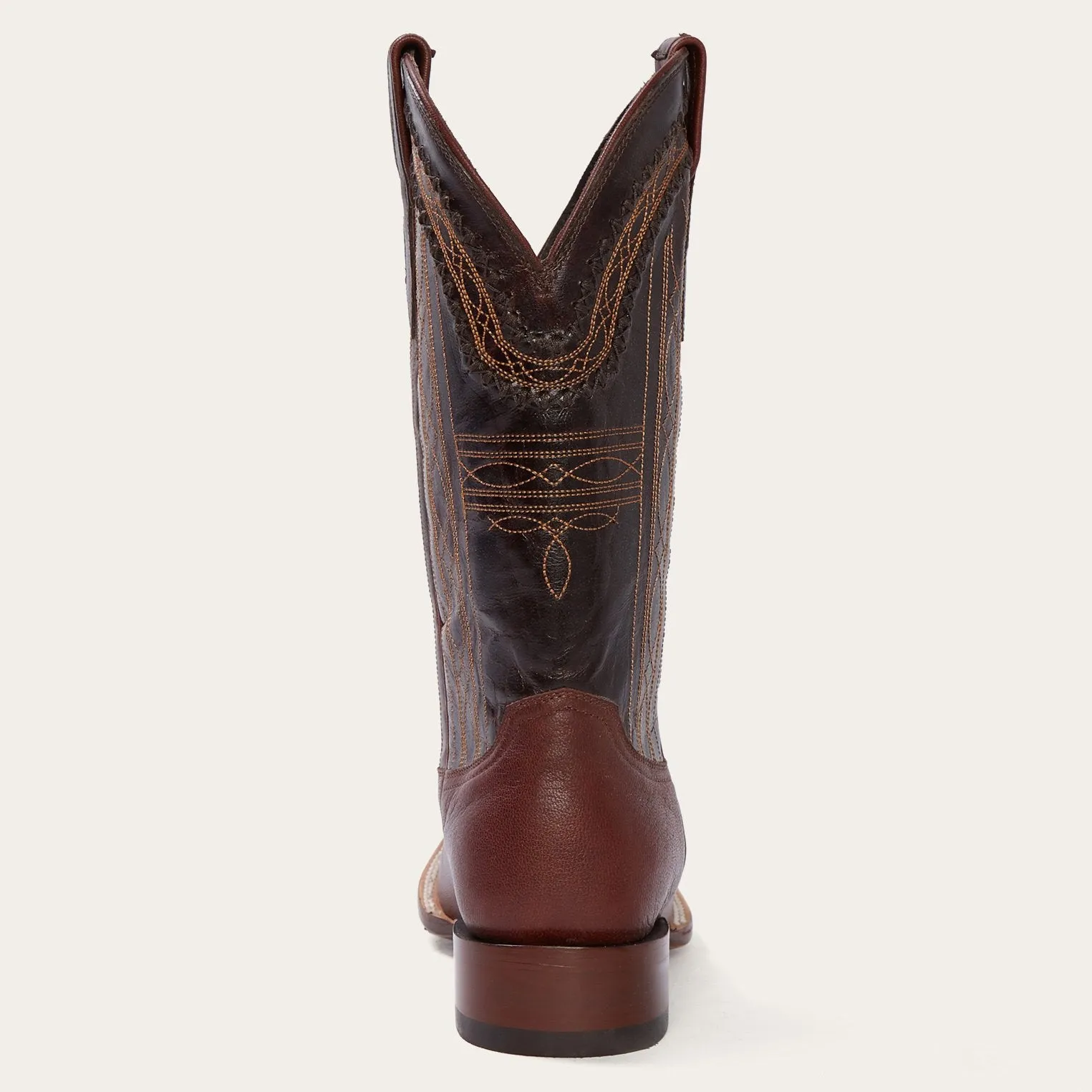 Denver Brown Goat Hand Stitched Cowboy Boot -STETSON
