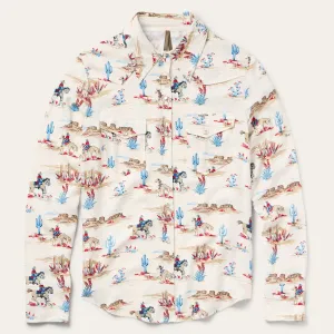Desert Trail Print Western Shirt -STETSON
