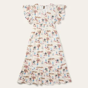 Desert Trails Print Prairie Dress -STETSON