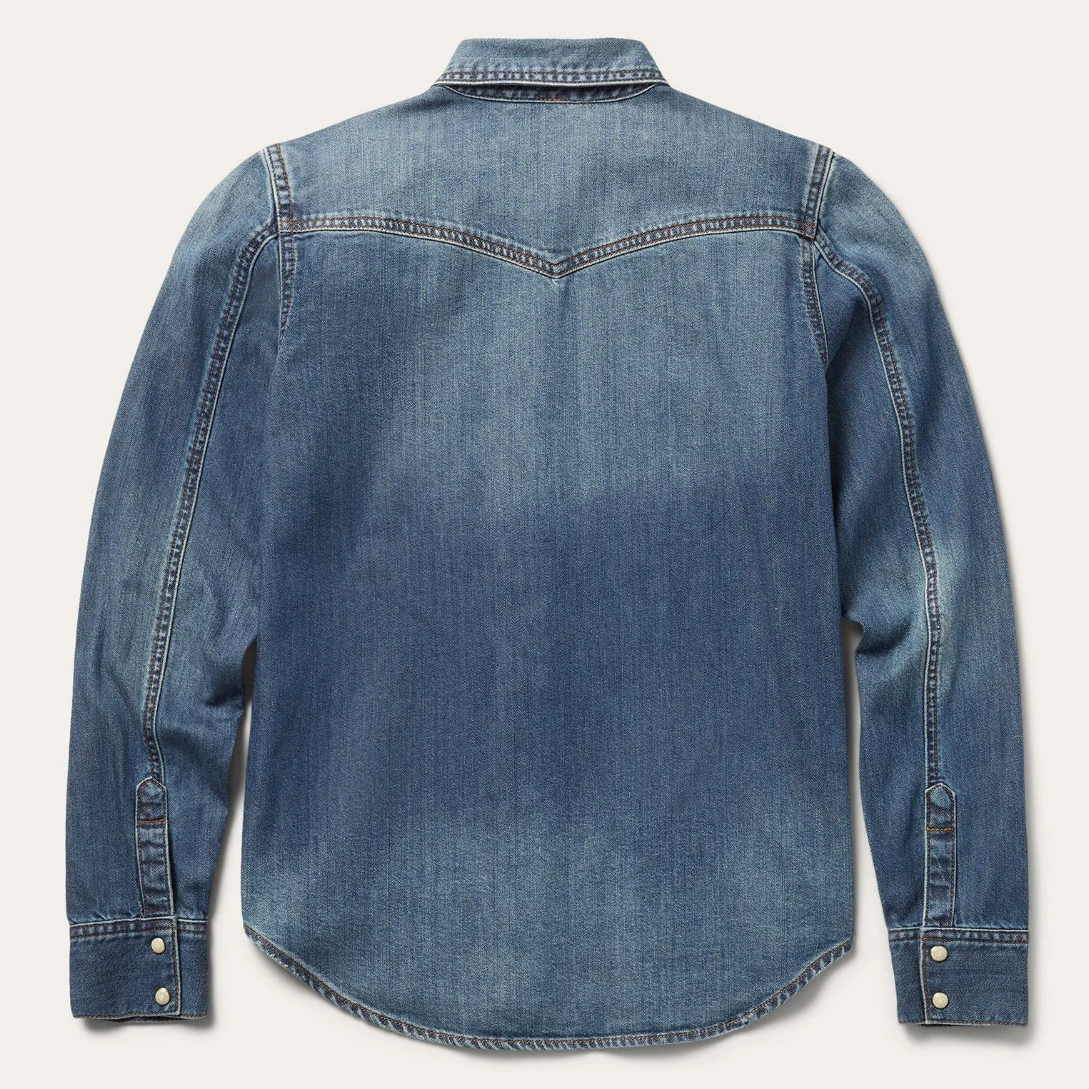 Distressed Denim Shirt -STETSON