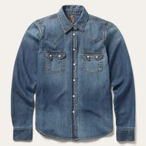 Distressed Denim Shirt -STETSON