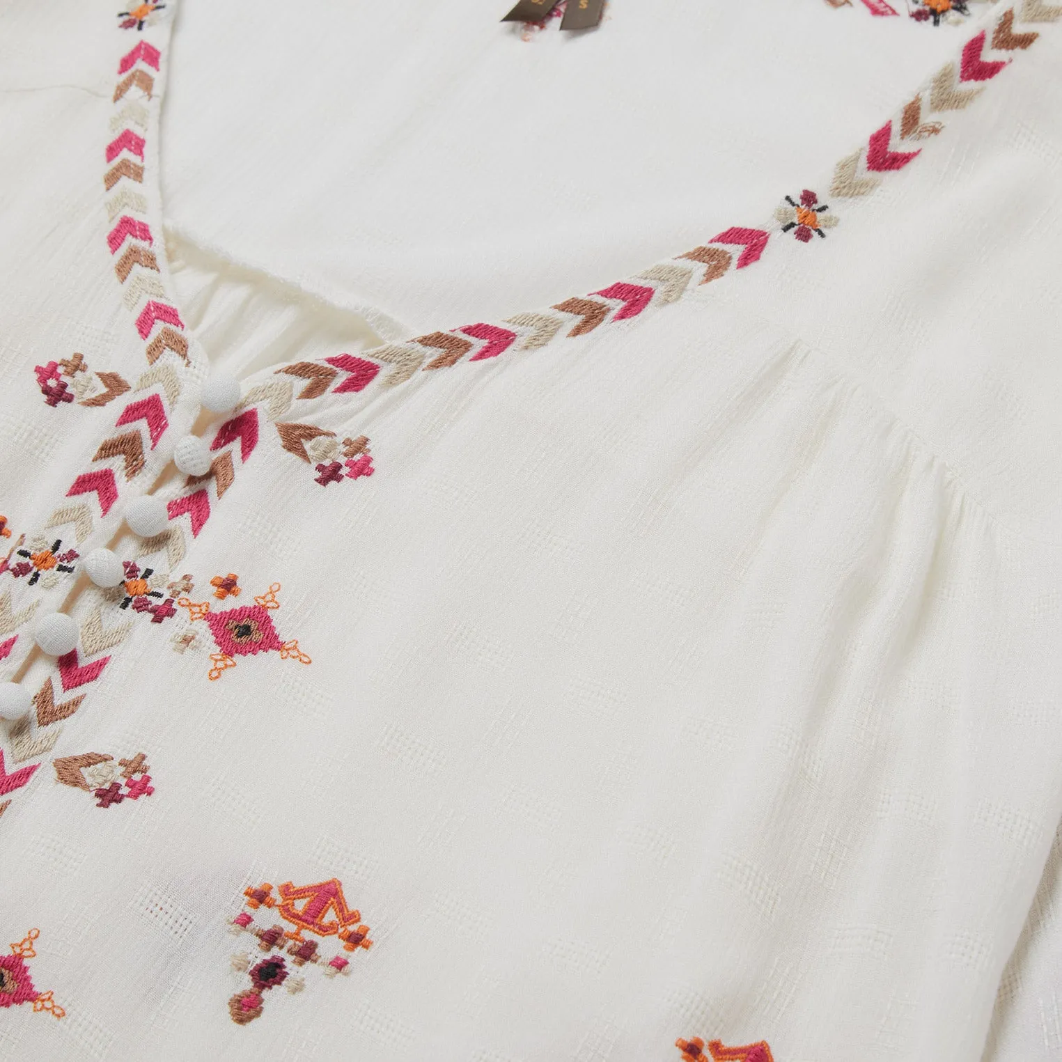 Dobby Peasant Blouse -STETSON
