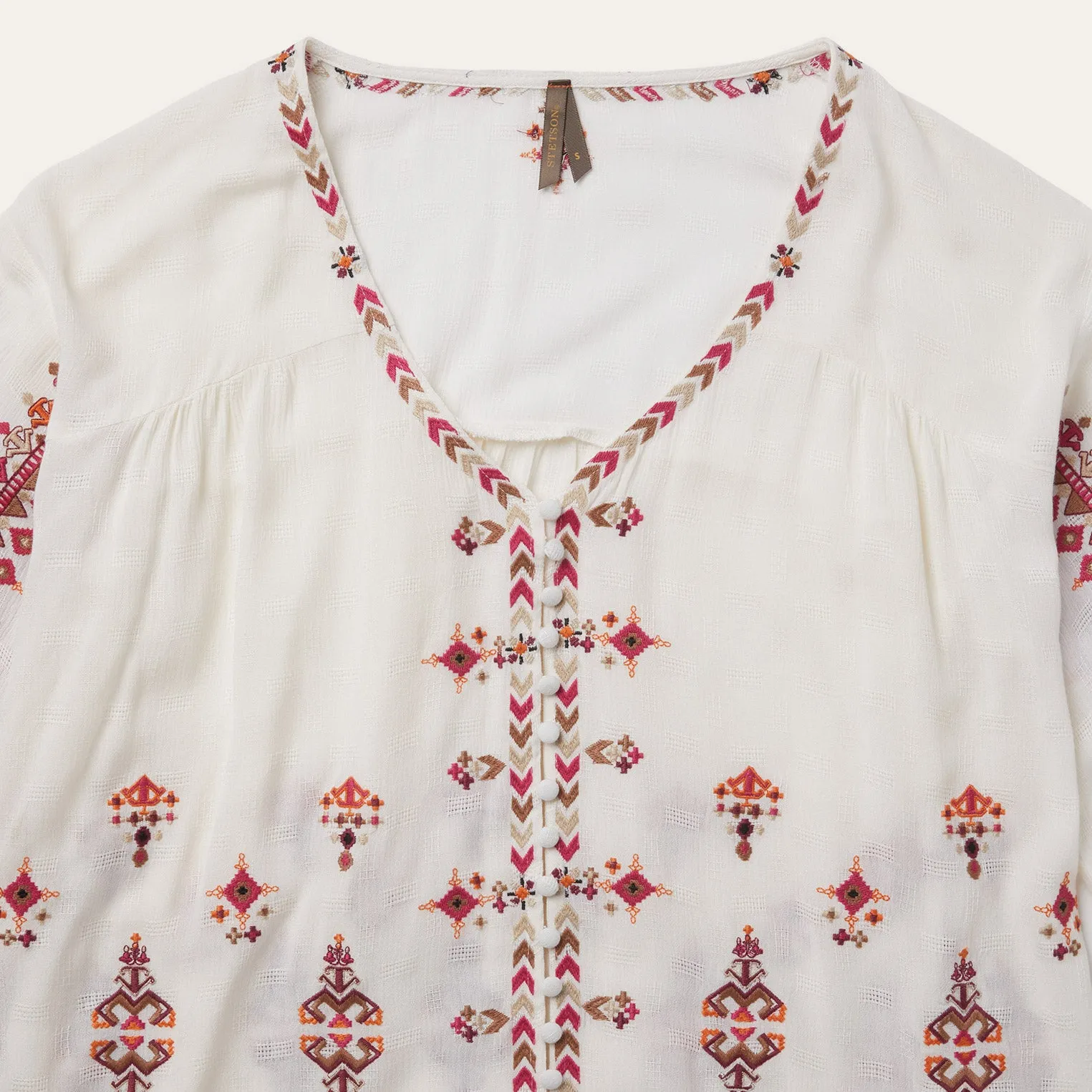 Dobby Peasant Blouse -STETSON