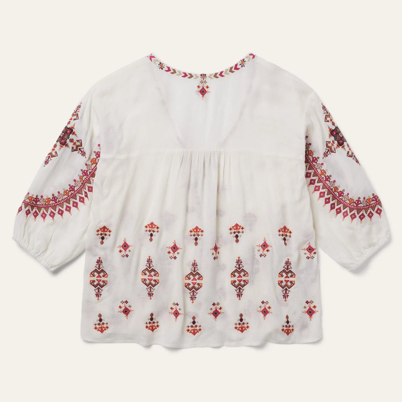 Dobby Peasant Blouse -STETSON