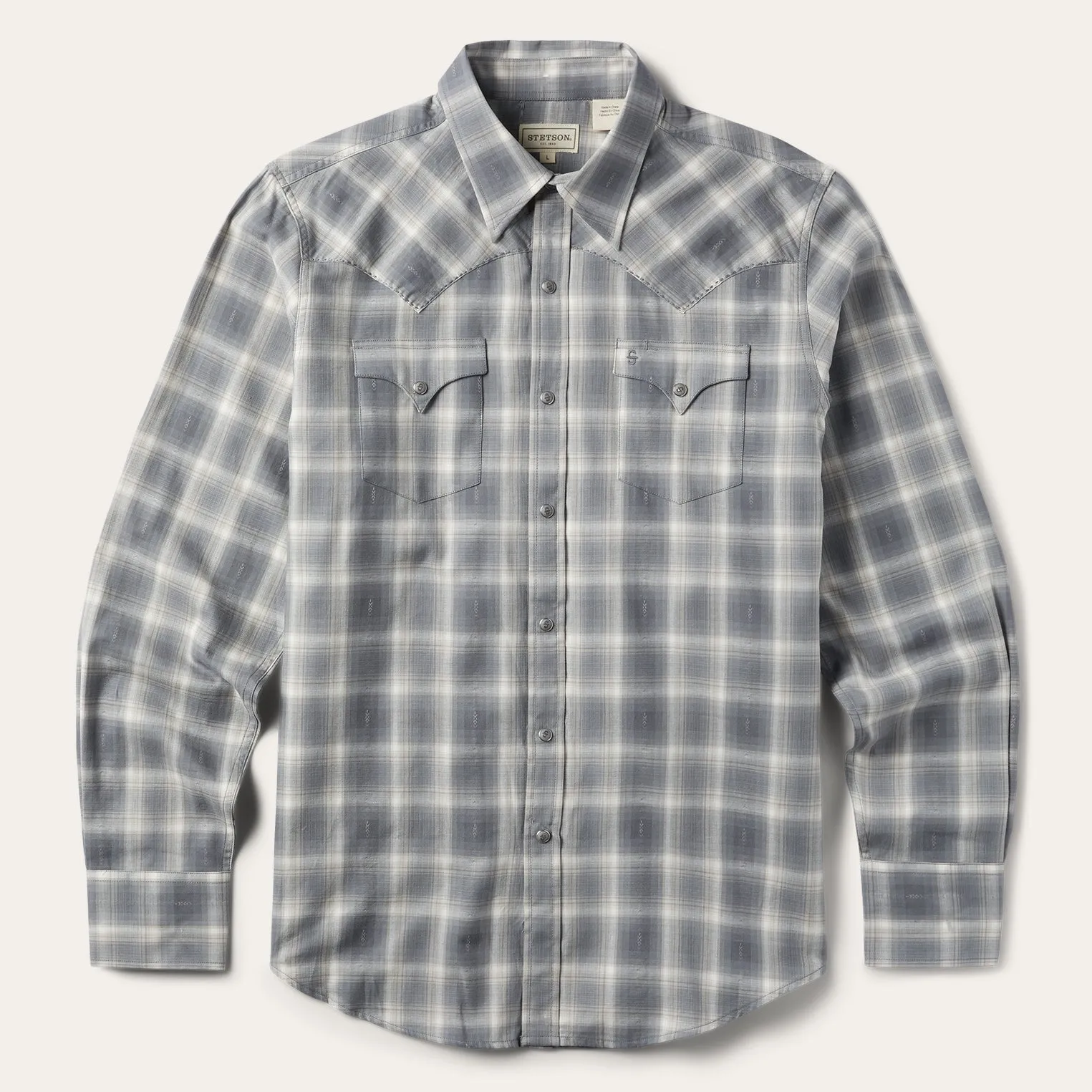 Dobby Twill Plaid Shirt -STETSON