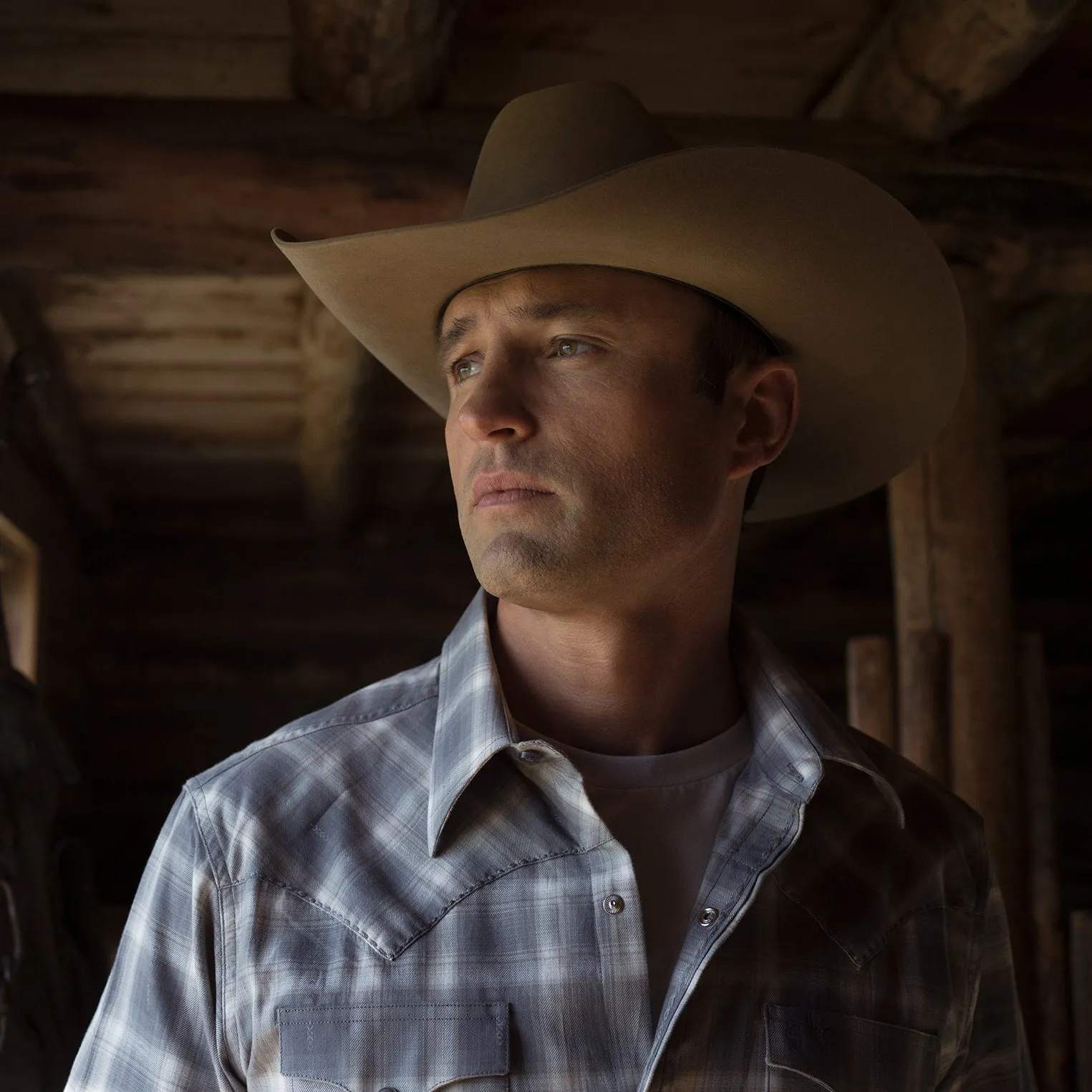 Dobby Twill Plaid Shirt -STETSON