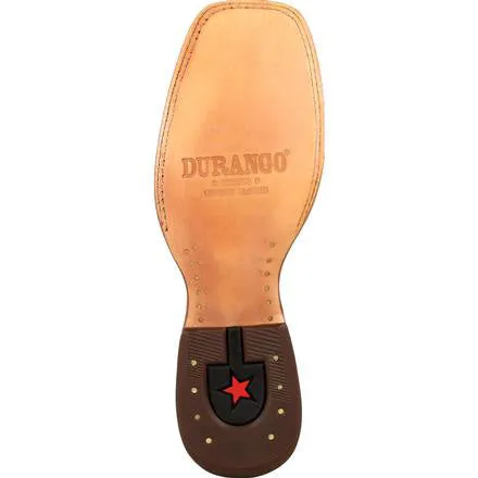 Durango Men's Antiqued Saddle Full Quill Square Toe Boot