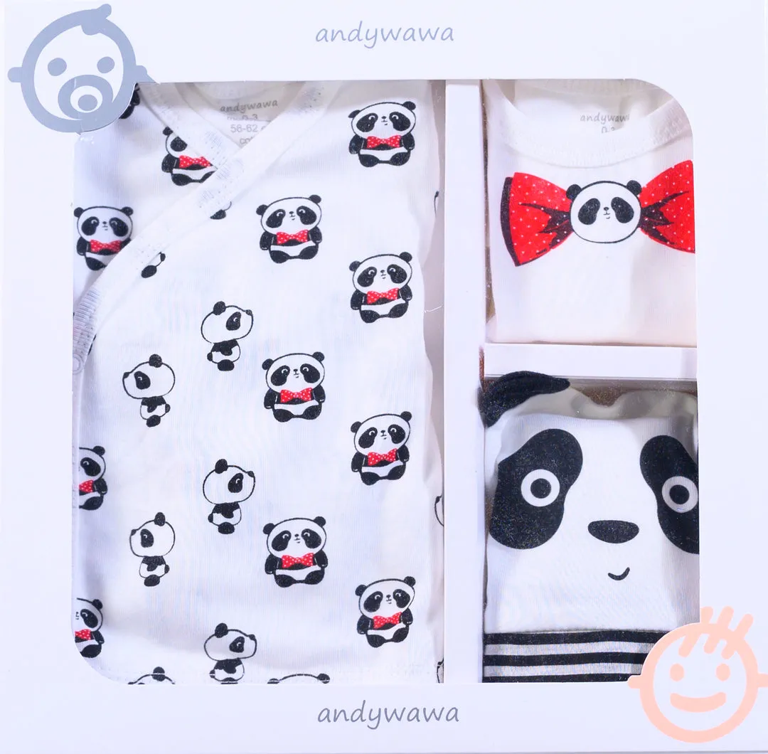Ecru 5 PC Panda Print Homecoming Set