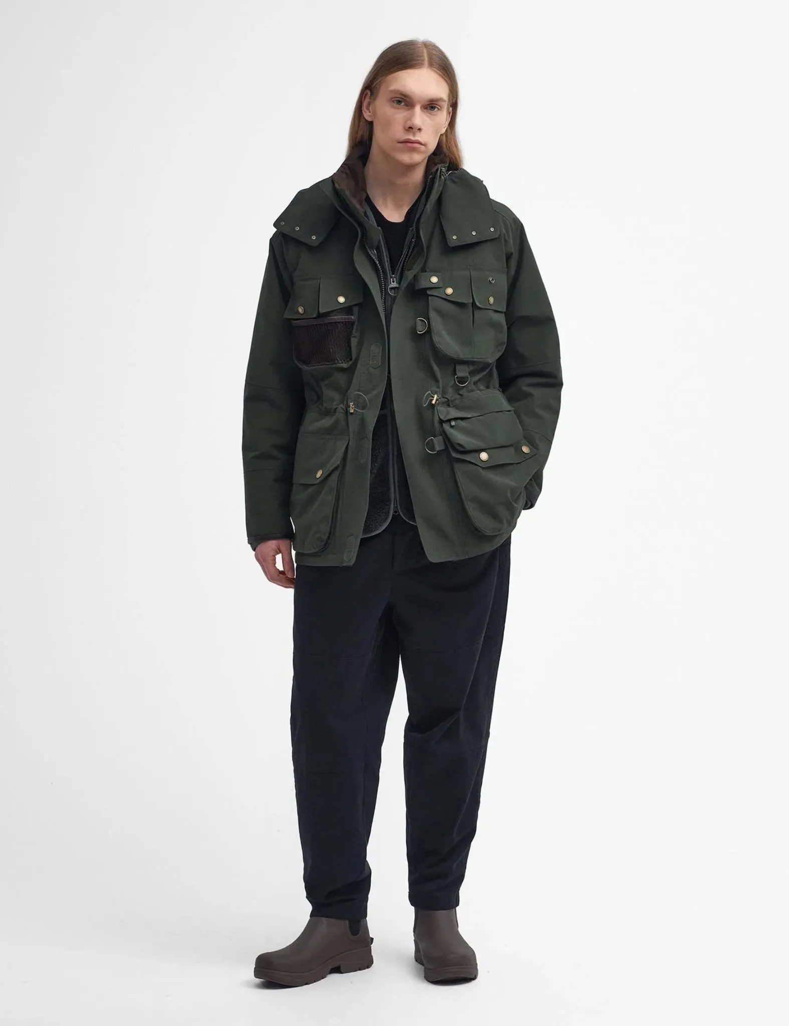 Editors Choice Barbour Heritage Dryfly Waterproof Jacket - Sage Green  Almost Gone!