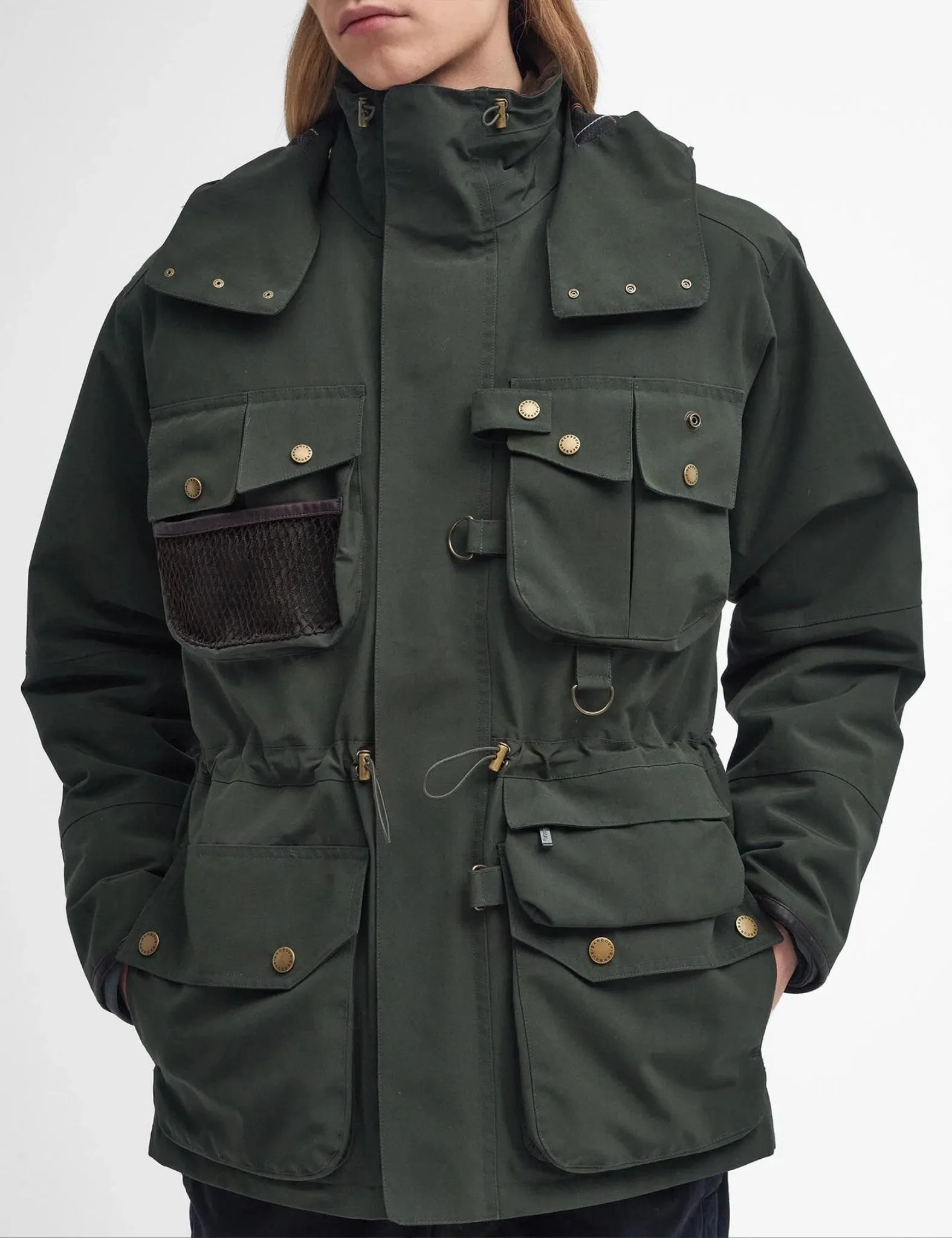Editors Choice Barbour Heritage Dryfly Waterproof Jacket - Sage Green  Almost Gone!
