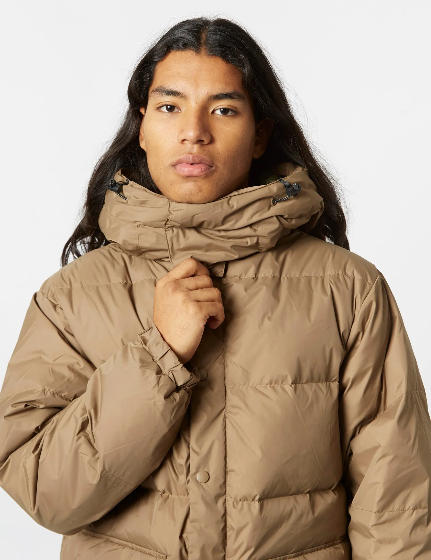 Editors Choice Stan Ray Down Jacket (Removable Hood) - Dusk Khaki  Limited Availability!