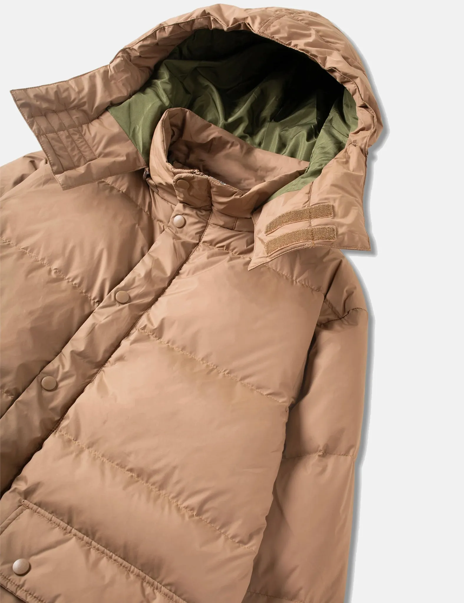 Editors Choice Stan Ray Down Jacket (Removable Hood) - Dusk Khaki  Limited Availability!