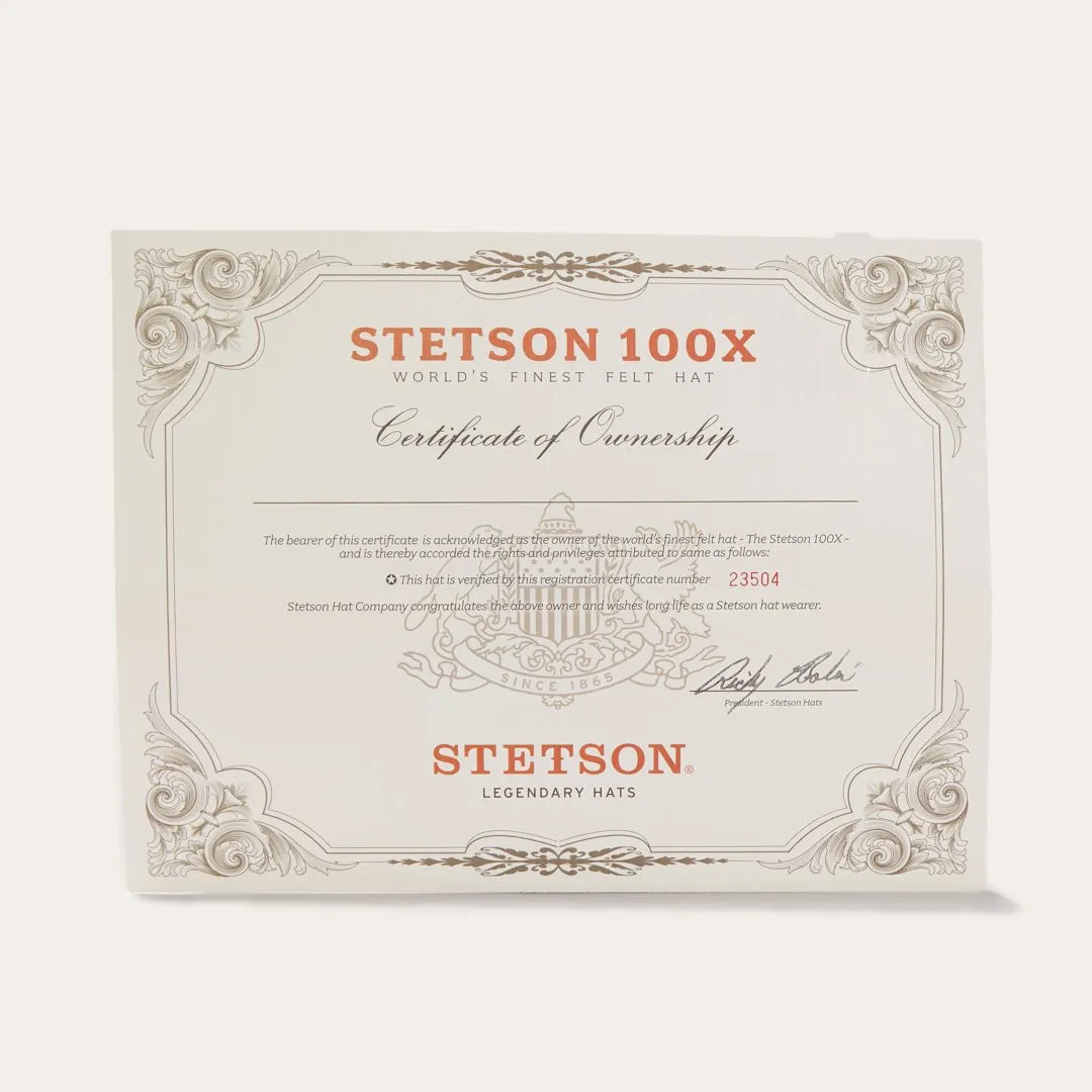 El Presidente 100X Premier Cowboy Hat -STETSON