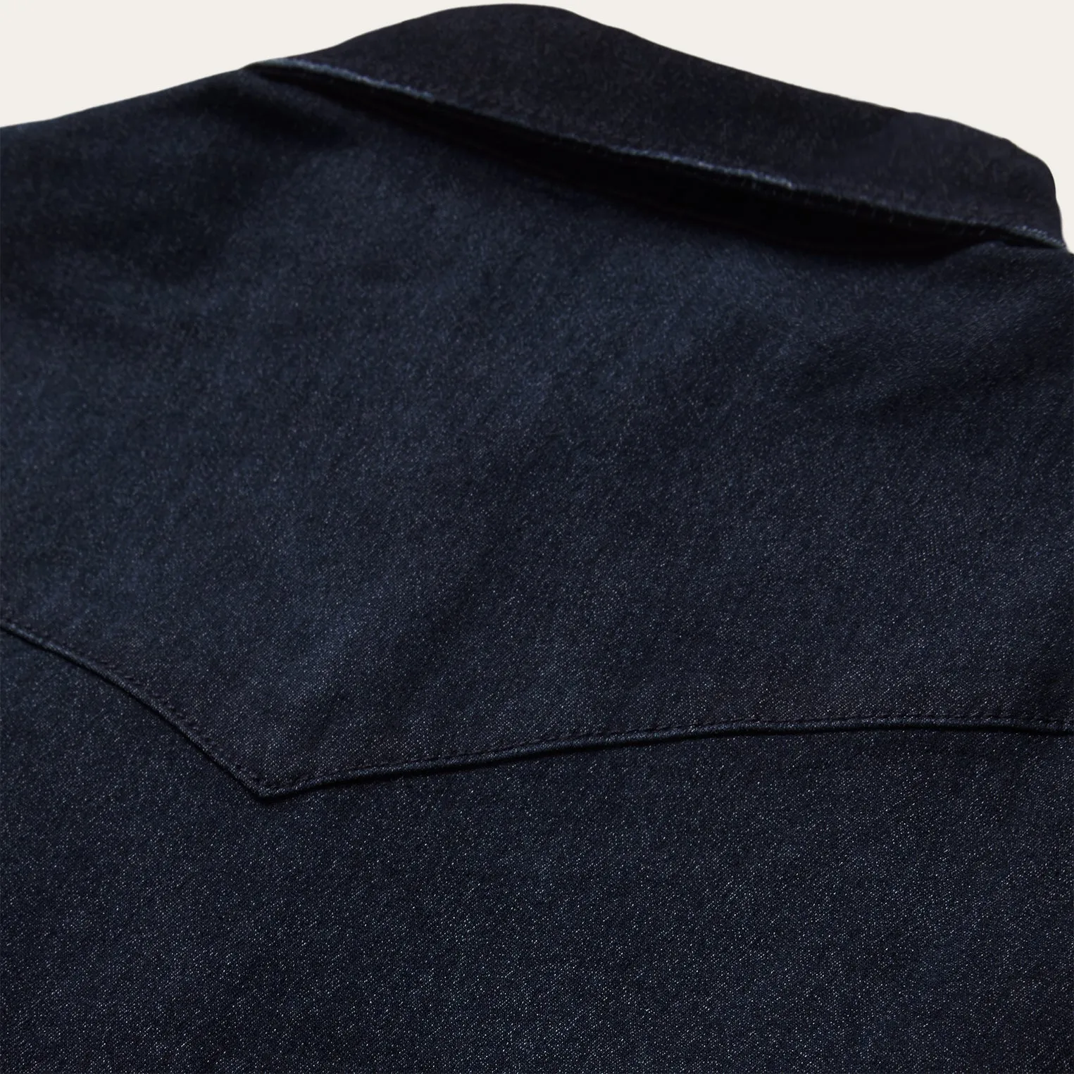 Embroidered Dark Denim Snap Front Shirt -STETSON
