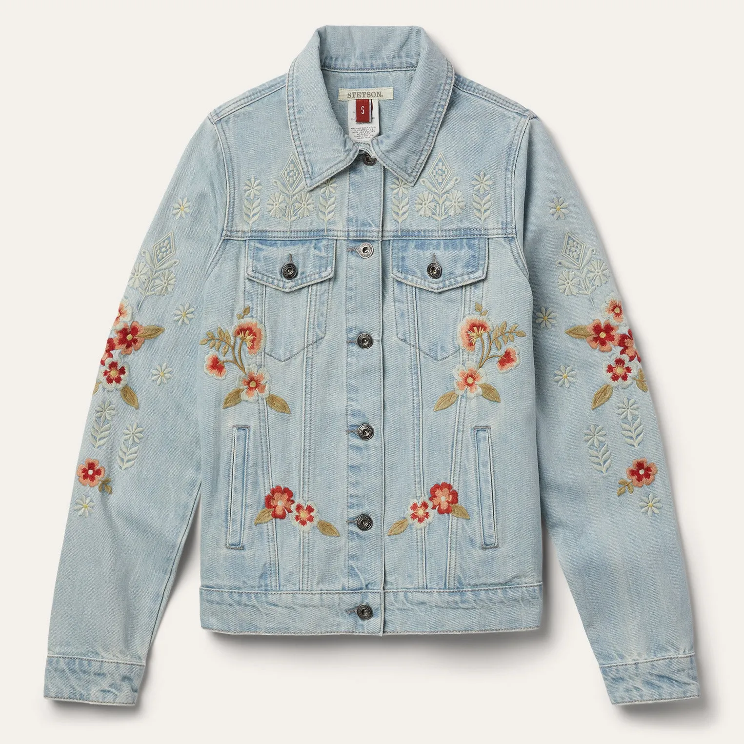 Embroidered Denim Jacket -STETSON