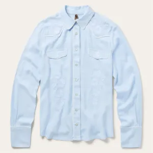 Embroidered Retro Western Shirt -STETSON