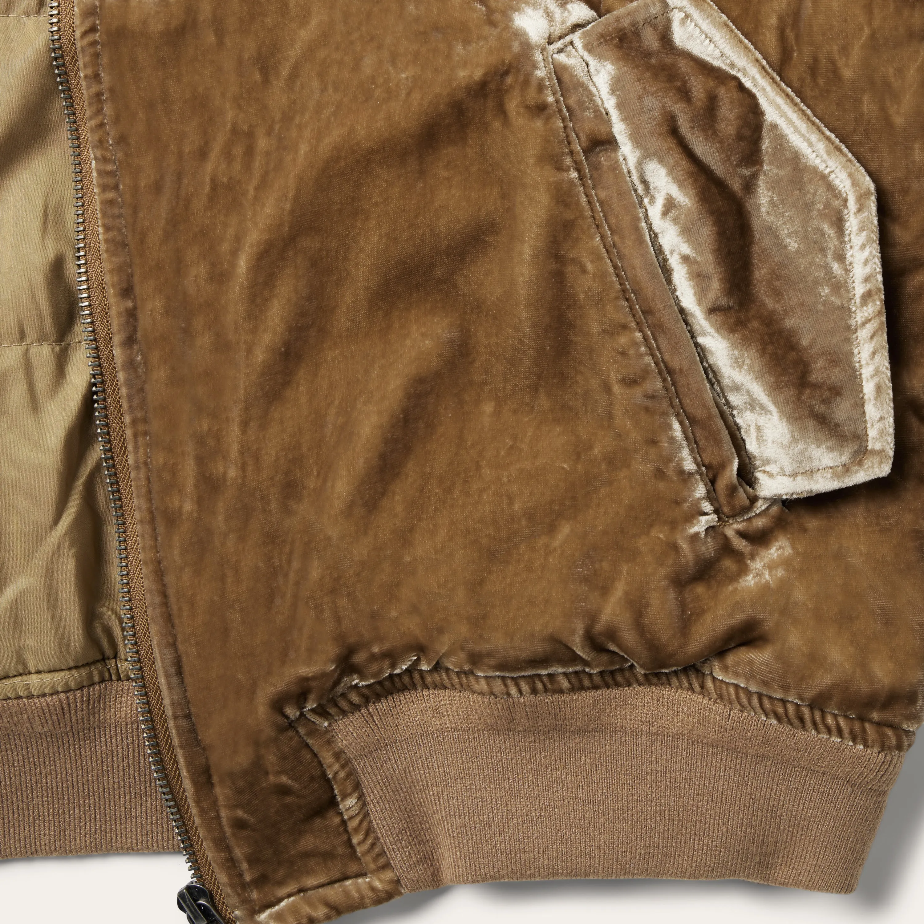 Embroidered Velvet Bomber Jacket -STETSON
