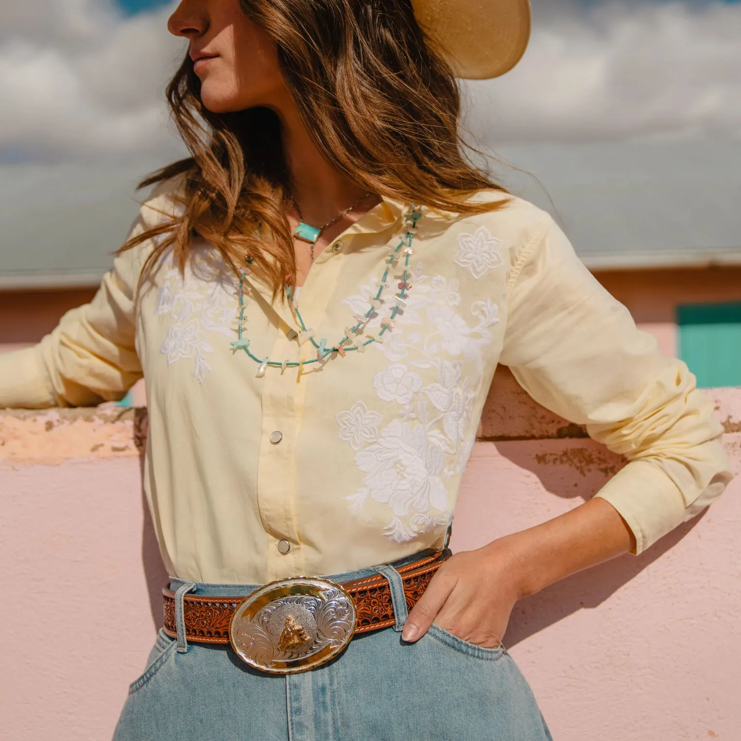 Embroidered Western Shirt -STETSON