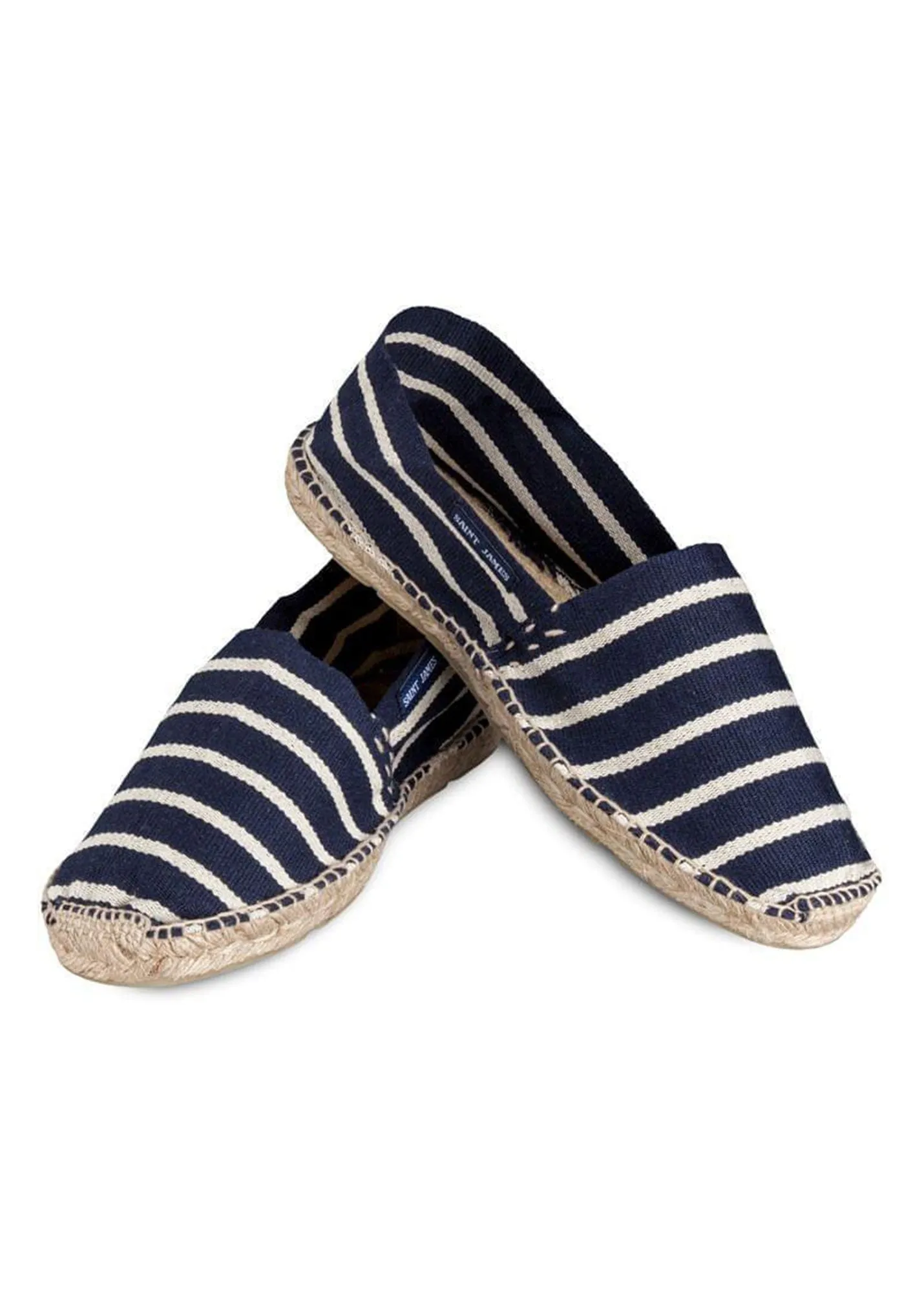 Espadrilles marinire homme - en coton canevas (MARINE/BLANC)