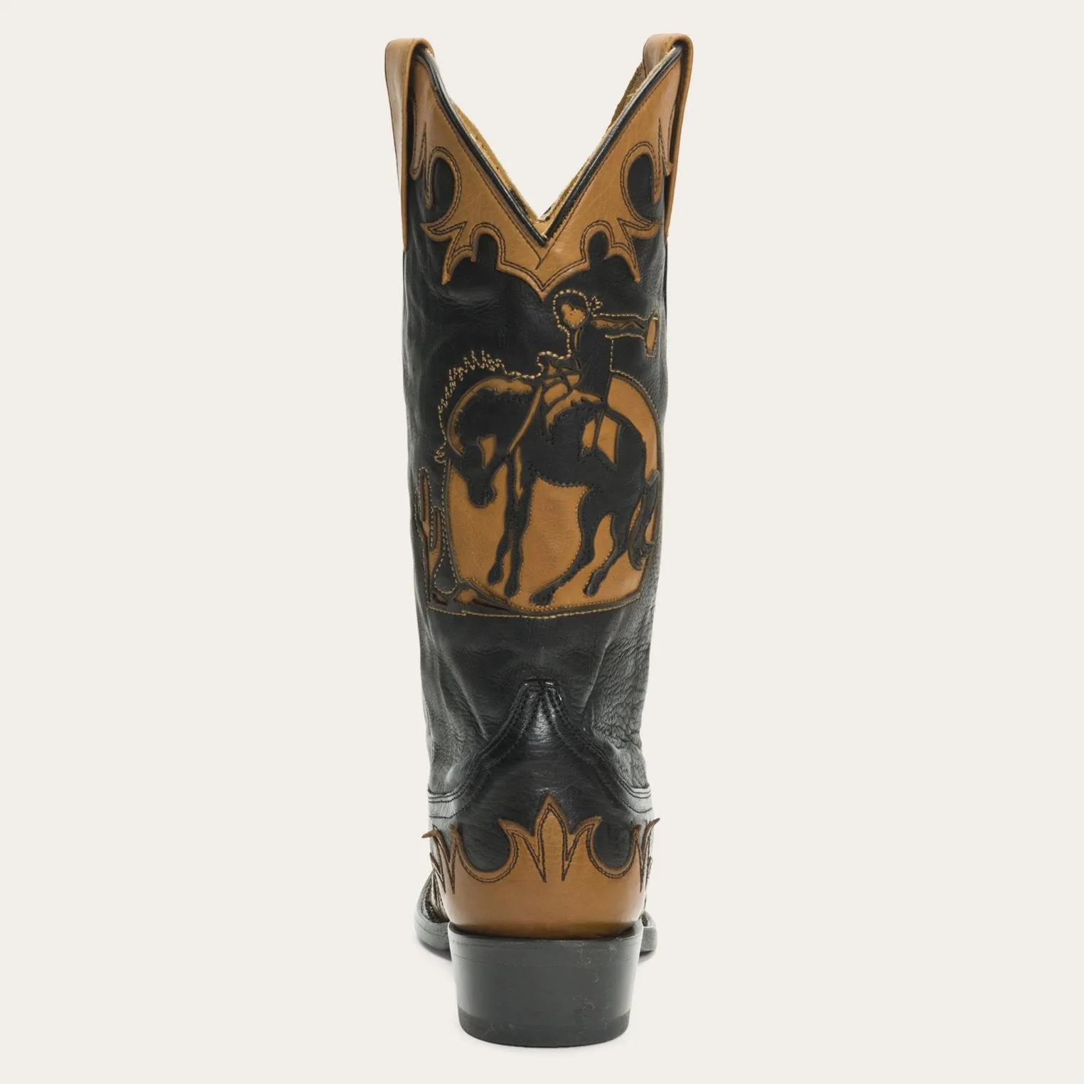 Faye Cowgirl & Horse Underlay Leather Boot -STETSON