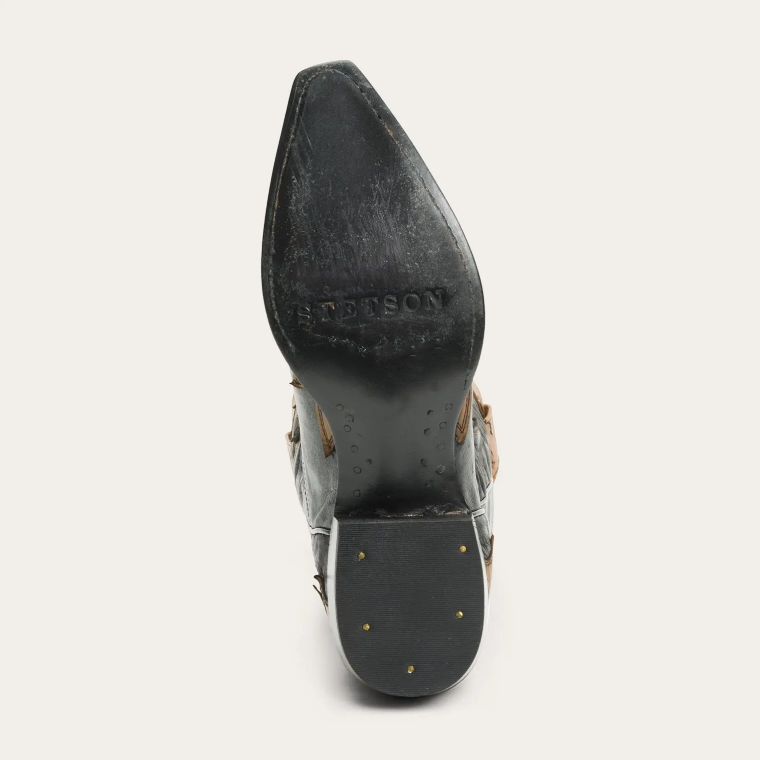 Faye Cowgirl & Horse Underlay Leather Boot -STETSON
