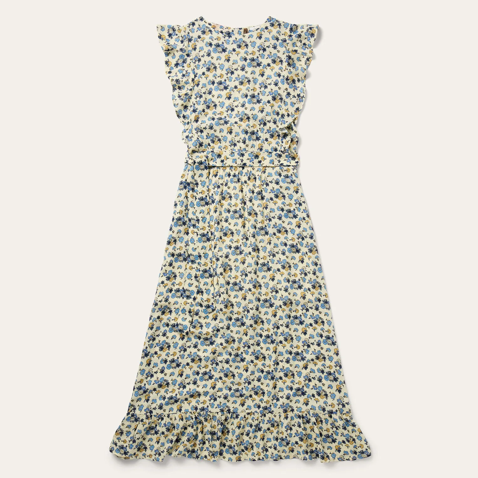 Field Flowers Print Peasant Dress -STETSON