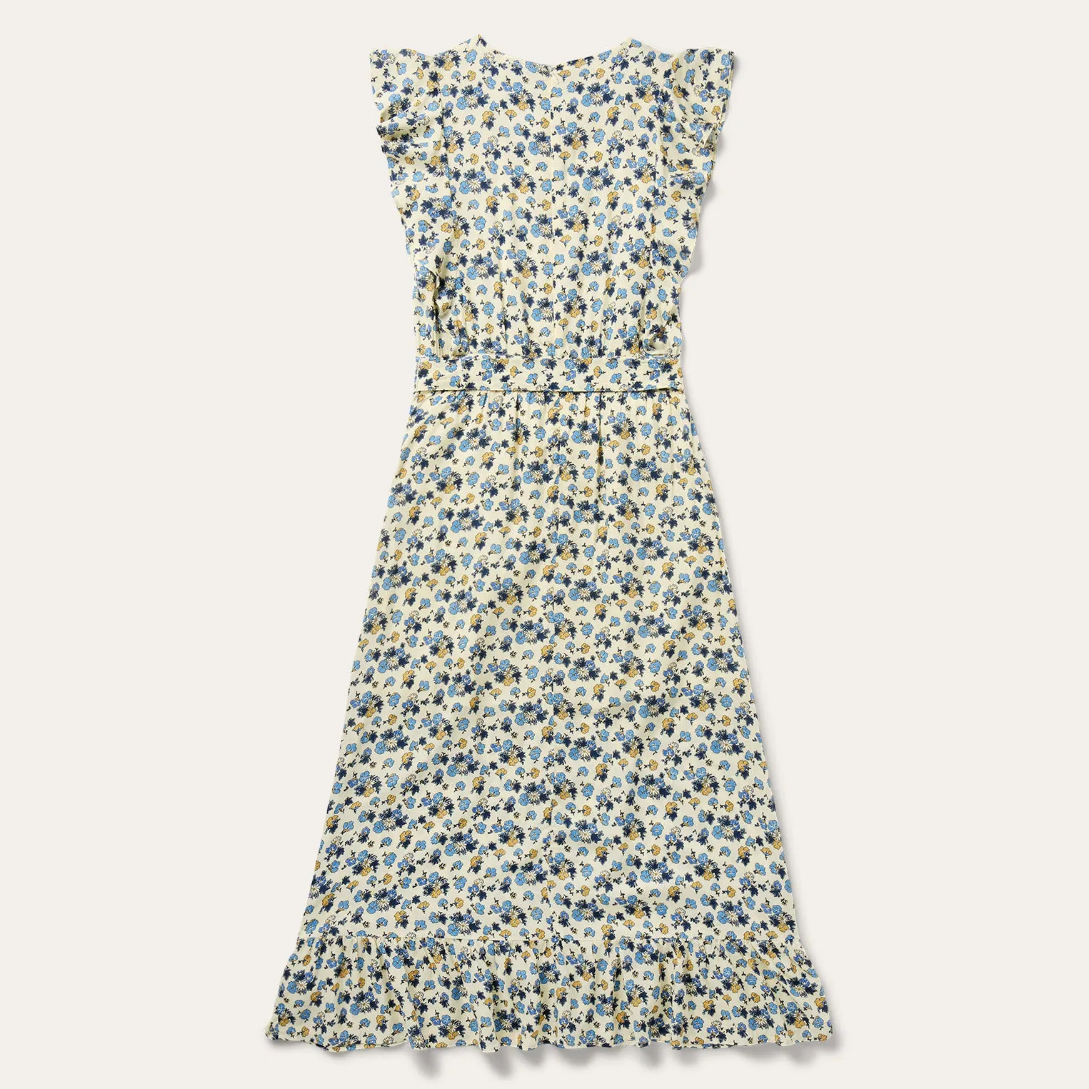 Field Flowers Print Peasant Dress -STETSON