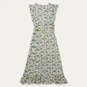 Field Flowers Print Peasant Dress -STETSON