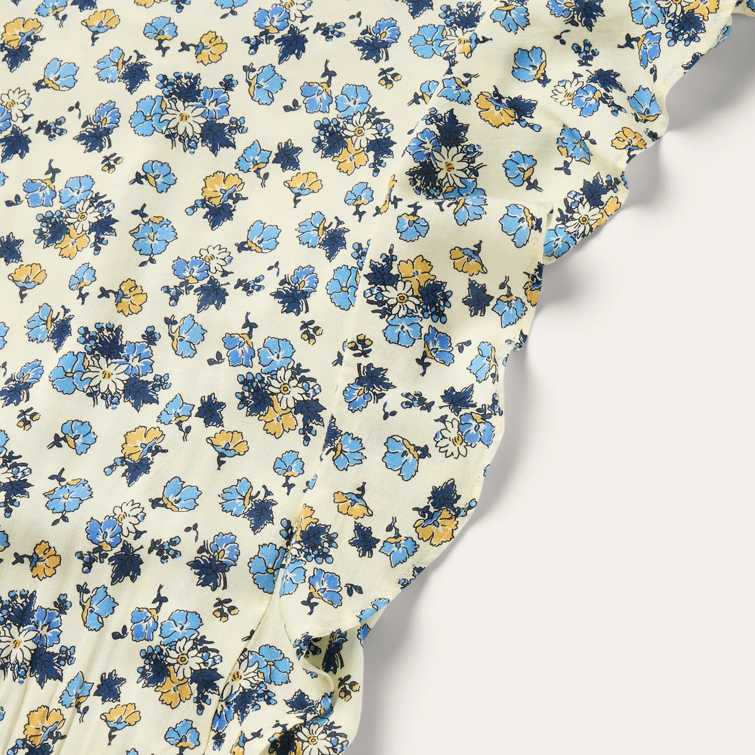 Field Flowers Print Peasant Dress -STETSON