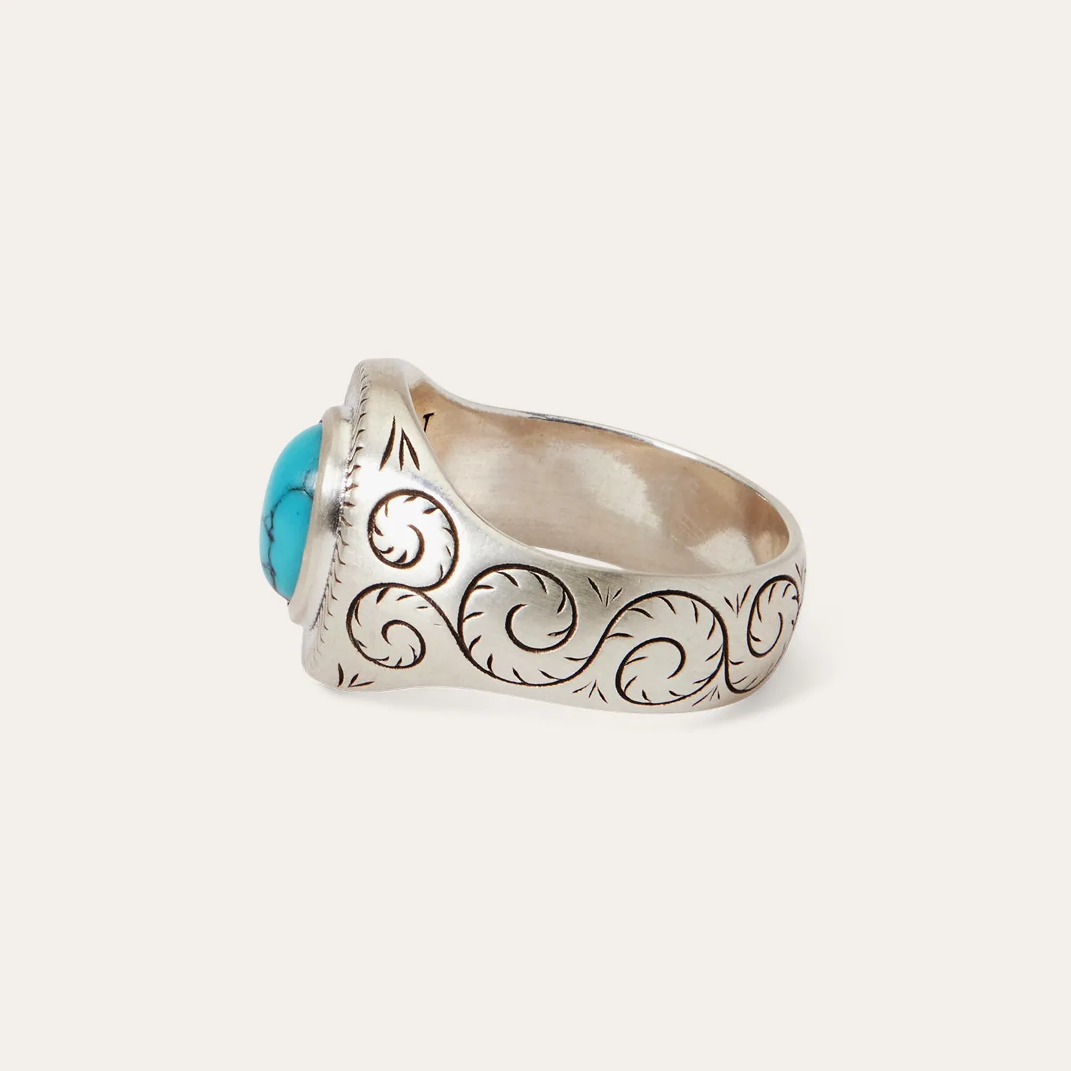 Filigree Ring with Turquoise -STETSON