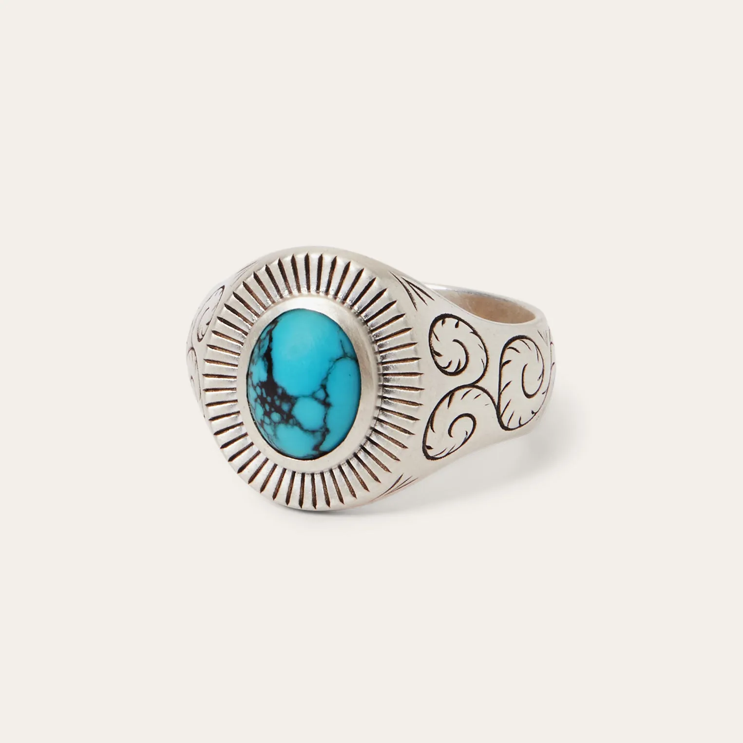 Filigree Ring with Turquoise -STETSON