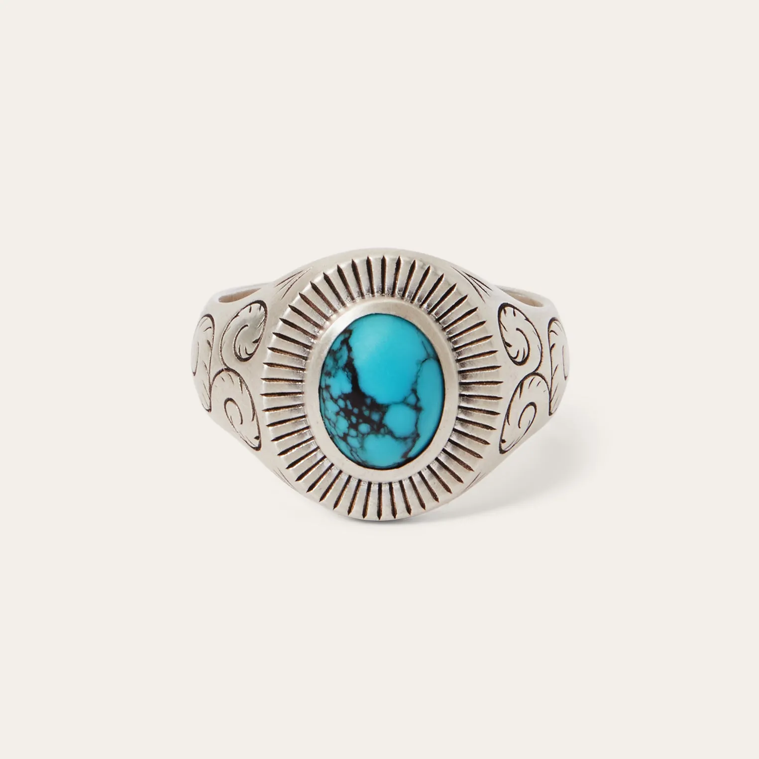 Filigree Ring with Turquoise -STETSON