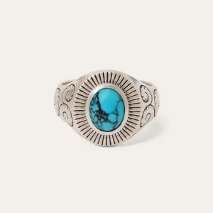 Filigree Ring with Turquoise -STETSON