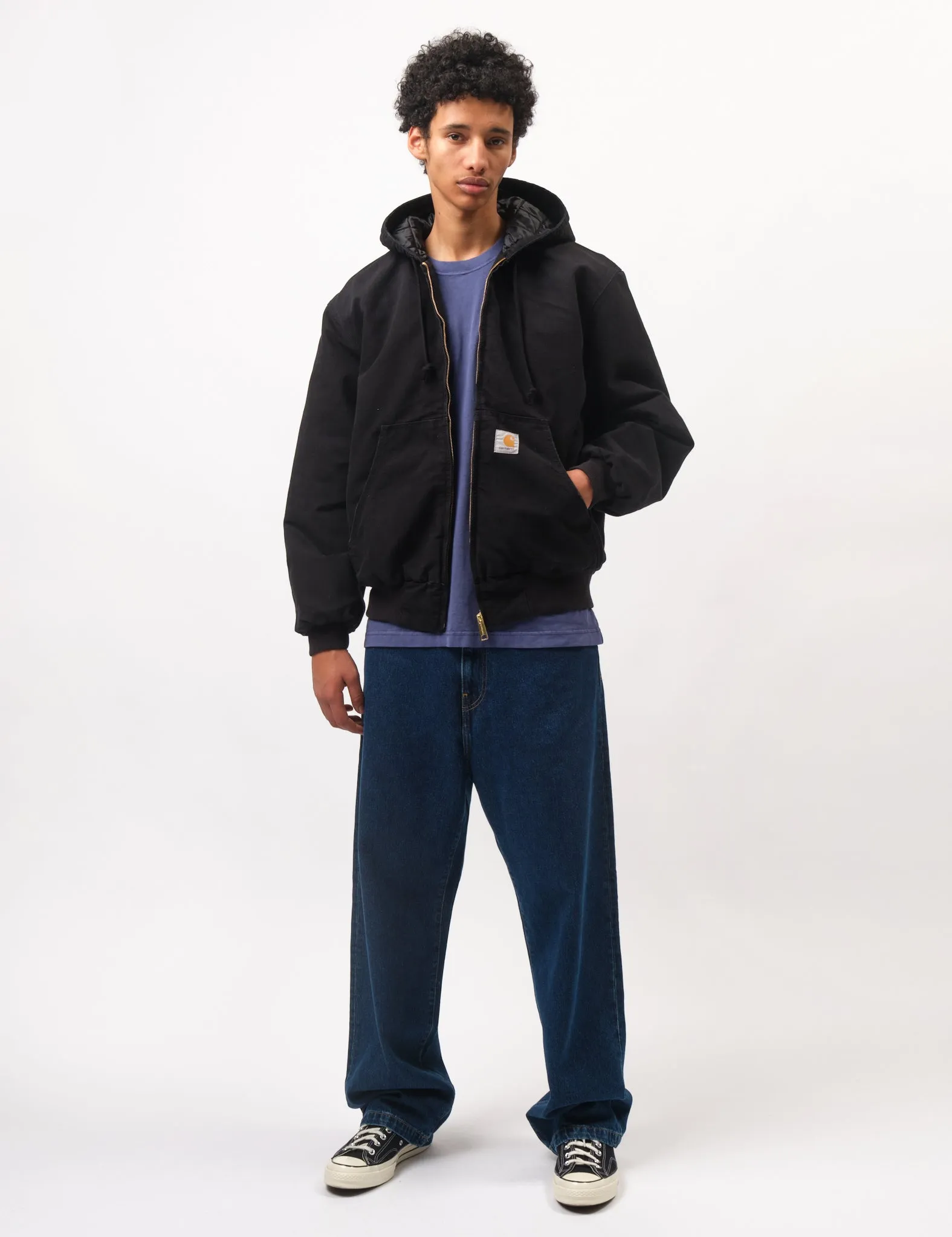 Final Few Carhartt-WIP OG Active Jacket (Winter) - Black Aged  Limited Stock!