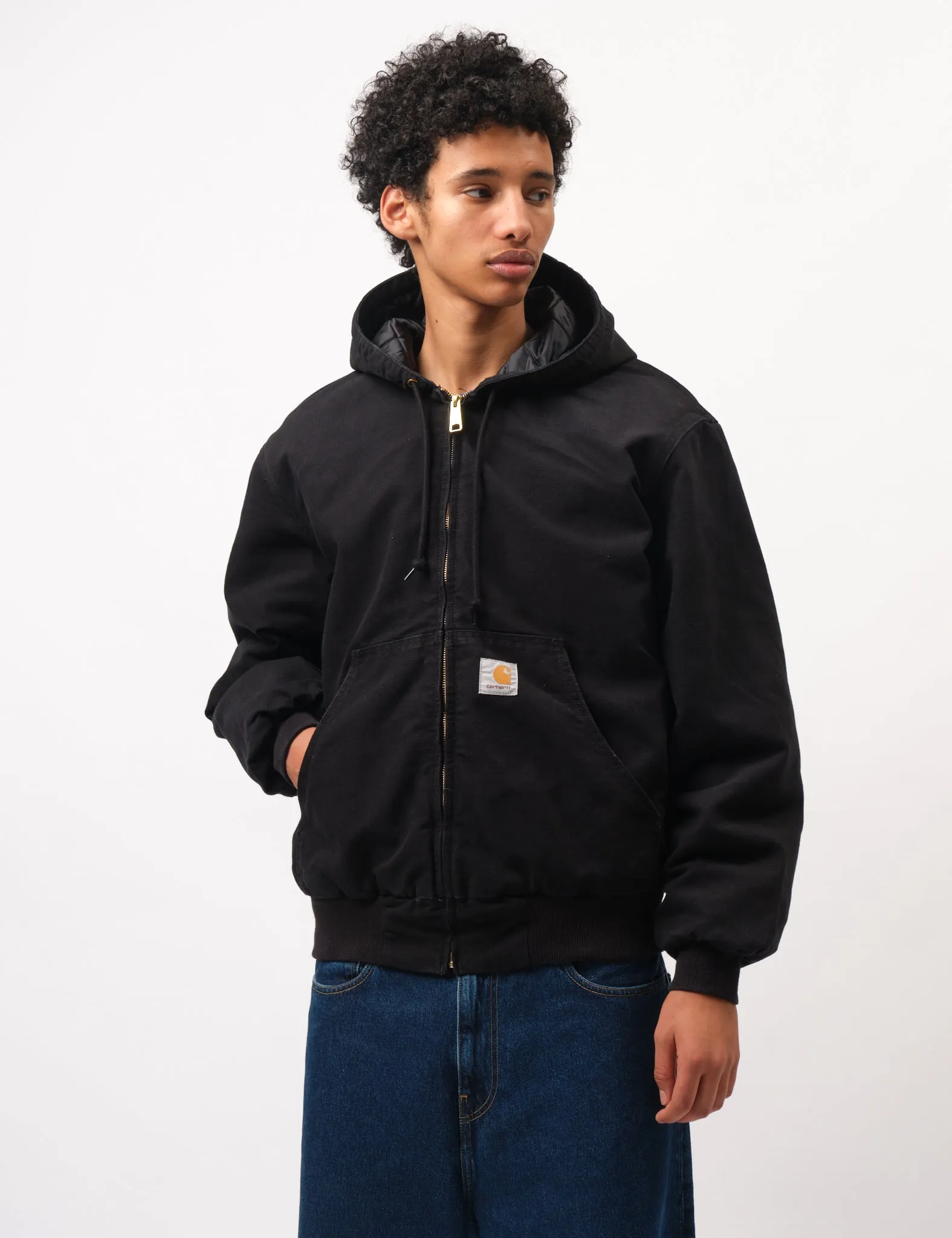 Final Few Carhartt-WIP OG Active Jacket (Winter) - Black Aged  Limited Stock!