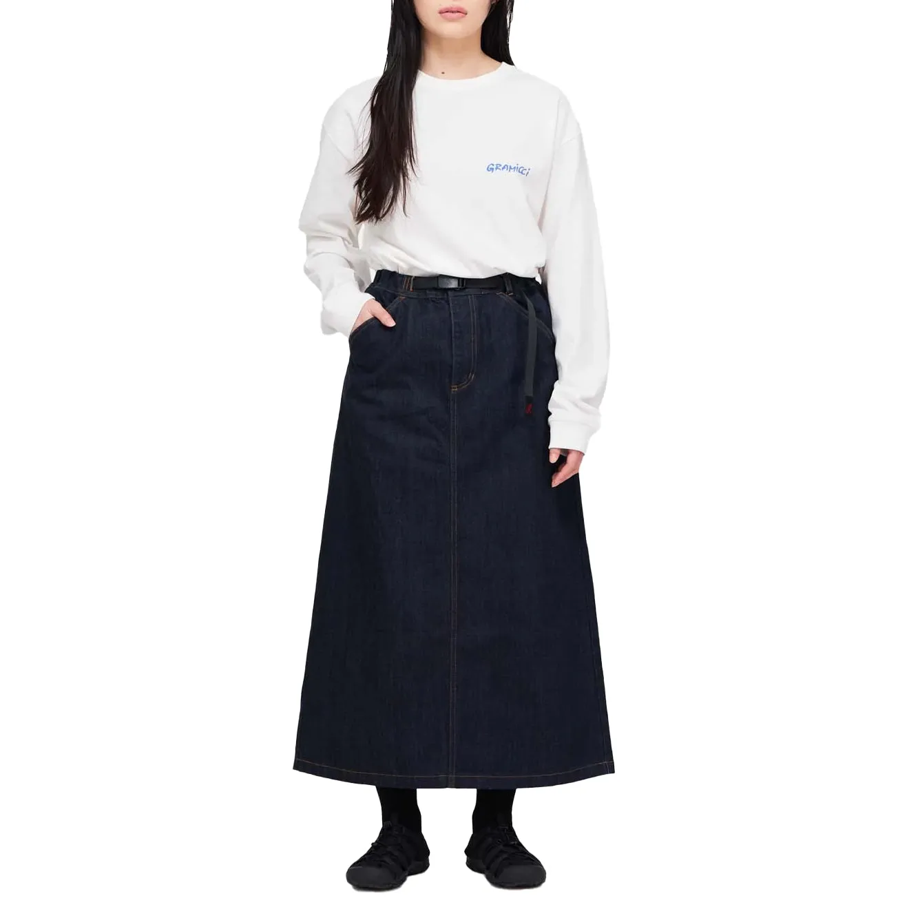 Flash Sale! Gramicci Womens Japanese Denim Skirt Indigo  Last Few Pieces!