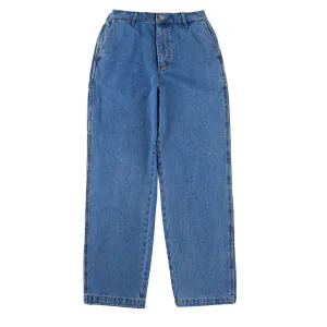 Flash Sale! Obey Womens Sybil Carpenter Denim Light Indigo  Stylish & Comfortable