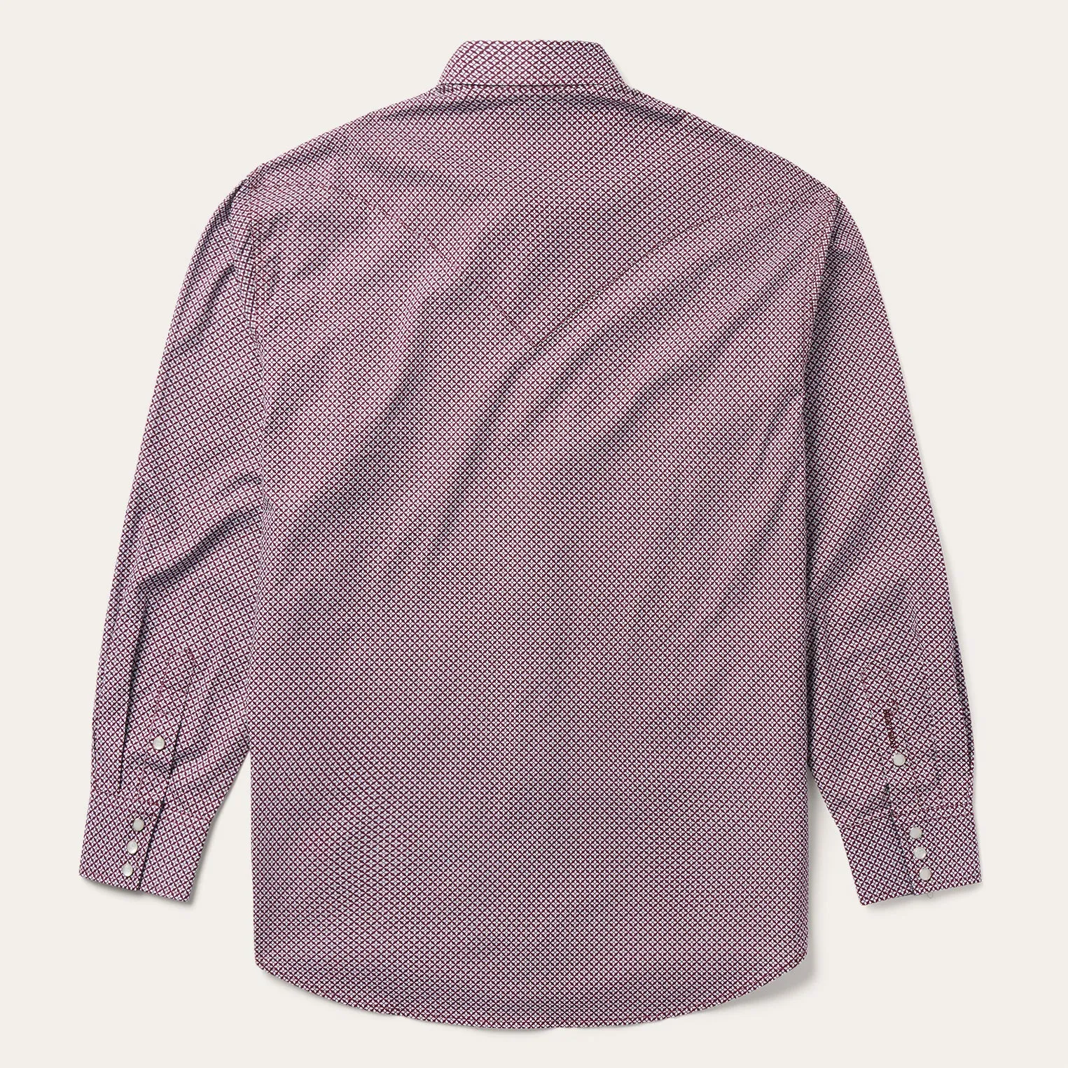 Four Point Geo Print Western Shirt -STETSON