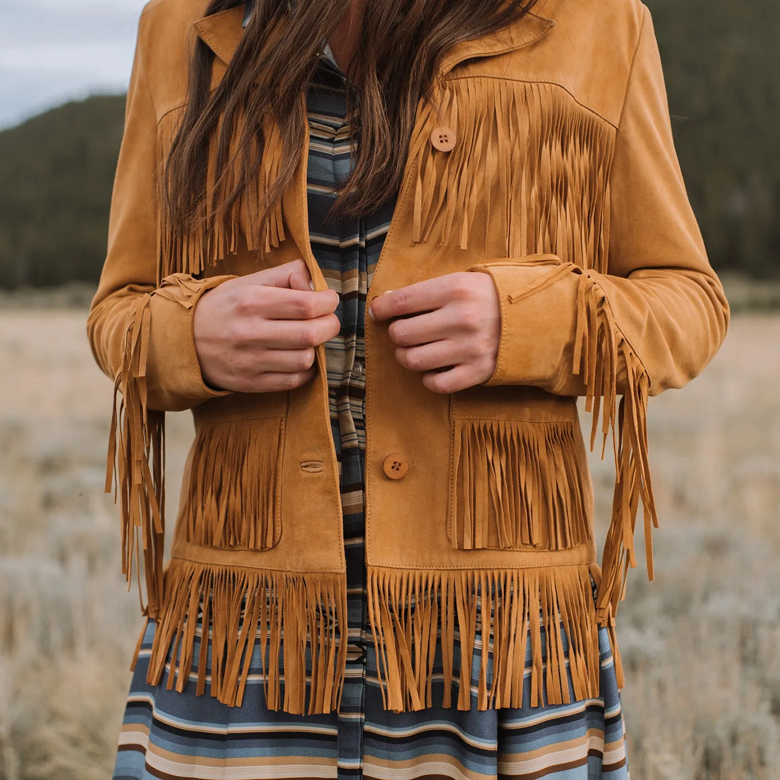Fringe Suede Jacket -STETSON