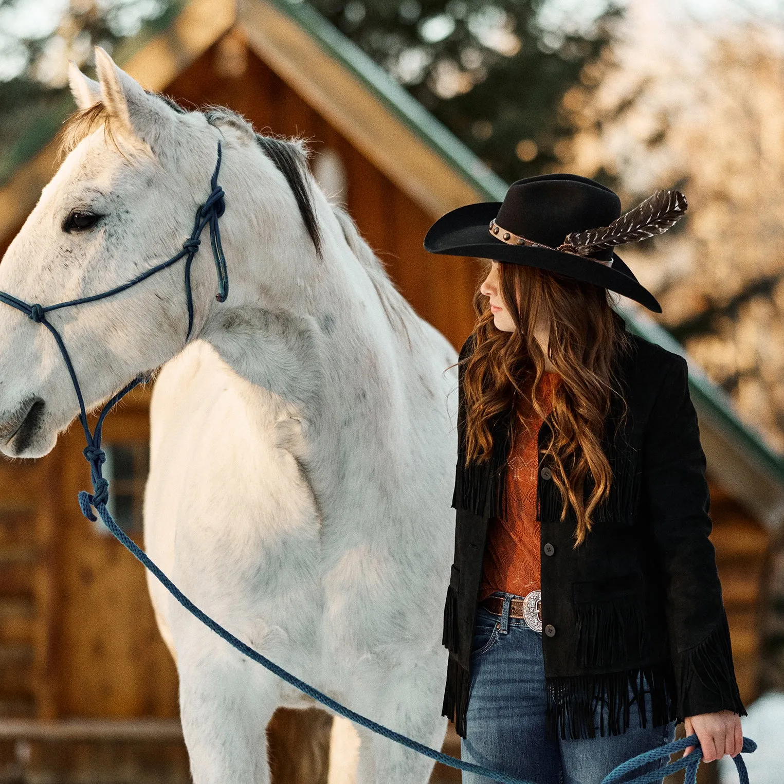 Fringe Suede Jacket -STETSON